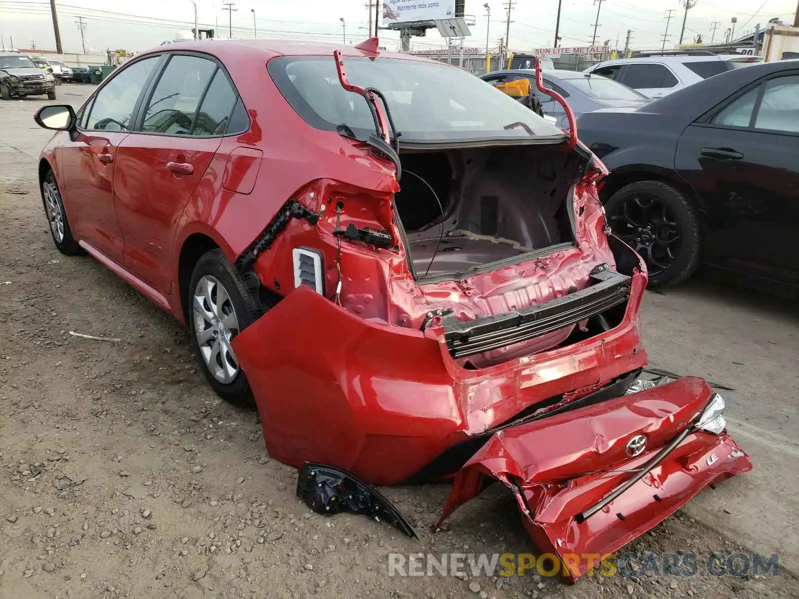 3 Photograph of a damaged car JTDEPMAE0MJ145204 TOYOTA COROLLA 2021