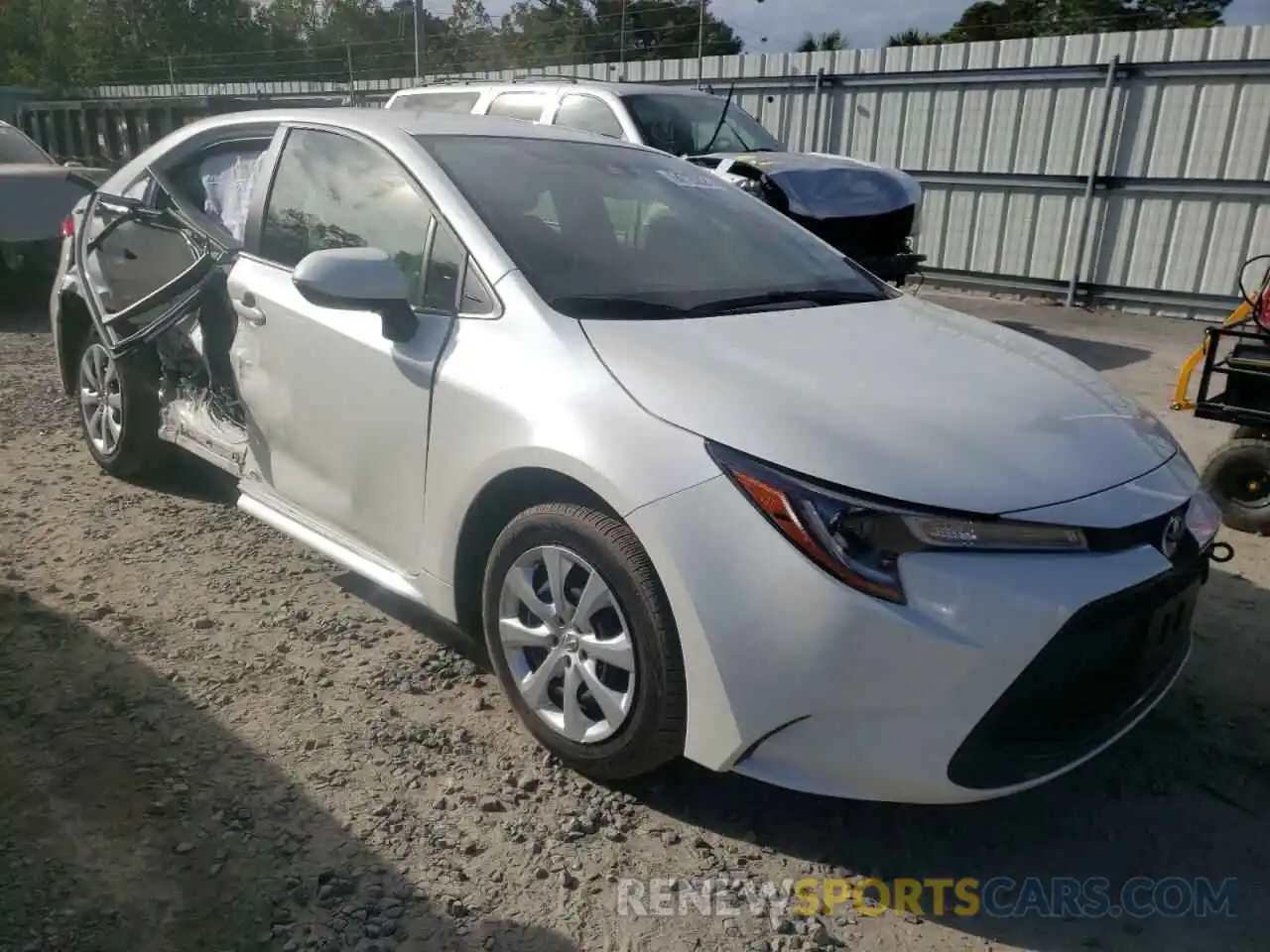 1 Photograph of a damaged car JTDEPMAE0MJ145381 TOYOTA COROLLA 2021