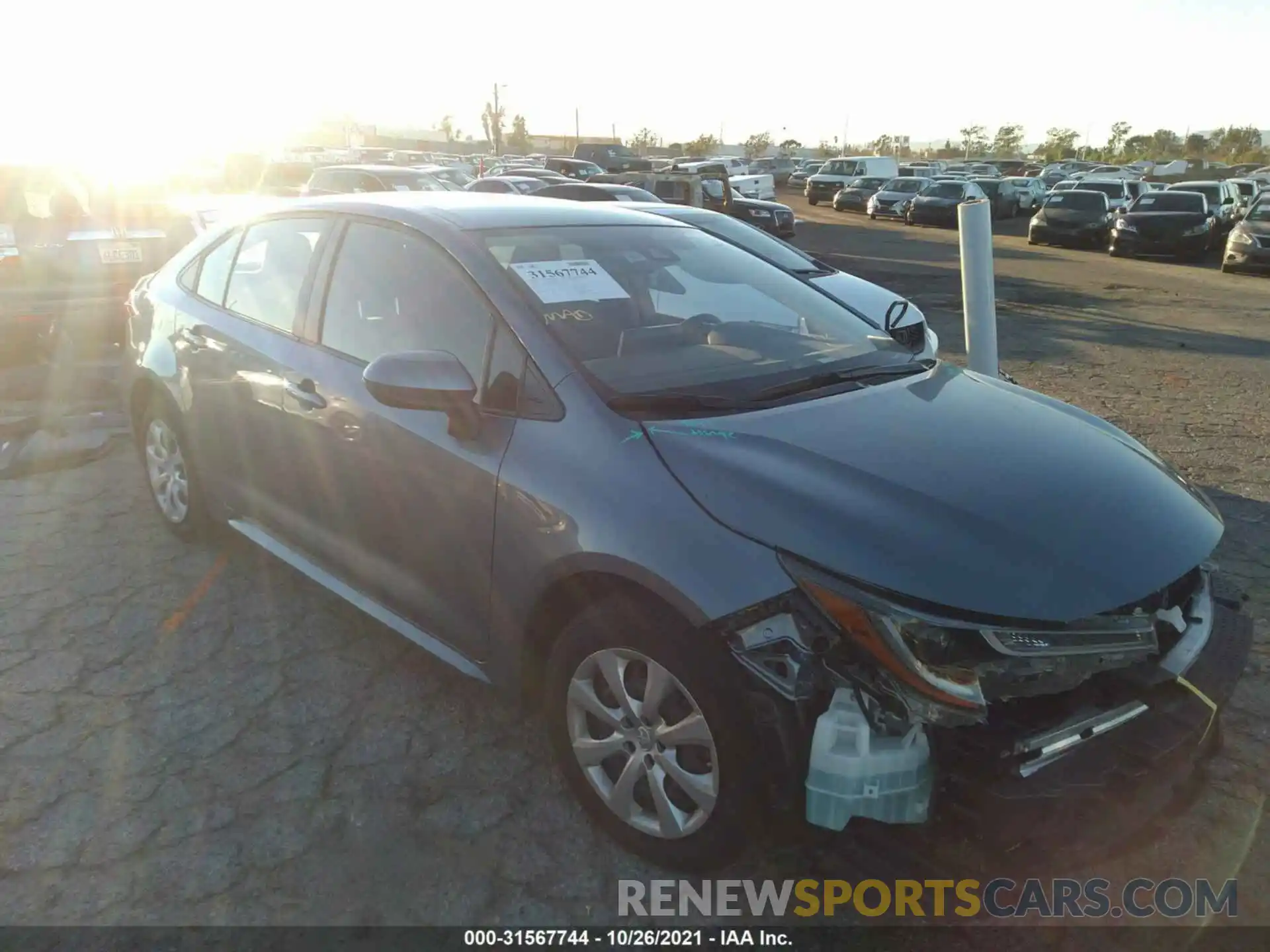 1 Photograph of a damaged car JTDEPMAE0MJ146398 TOYOTA COROLLA 2021