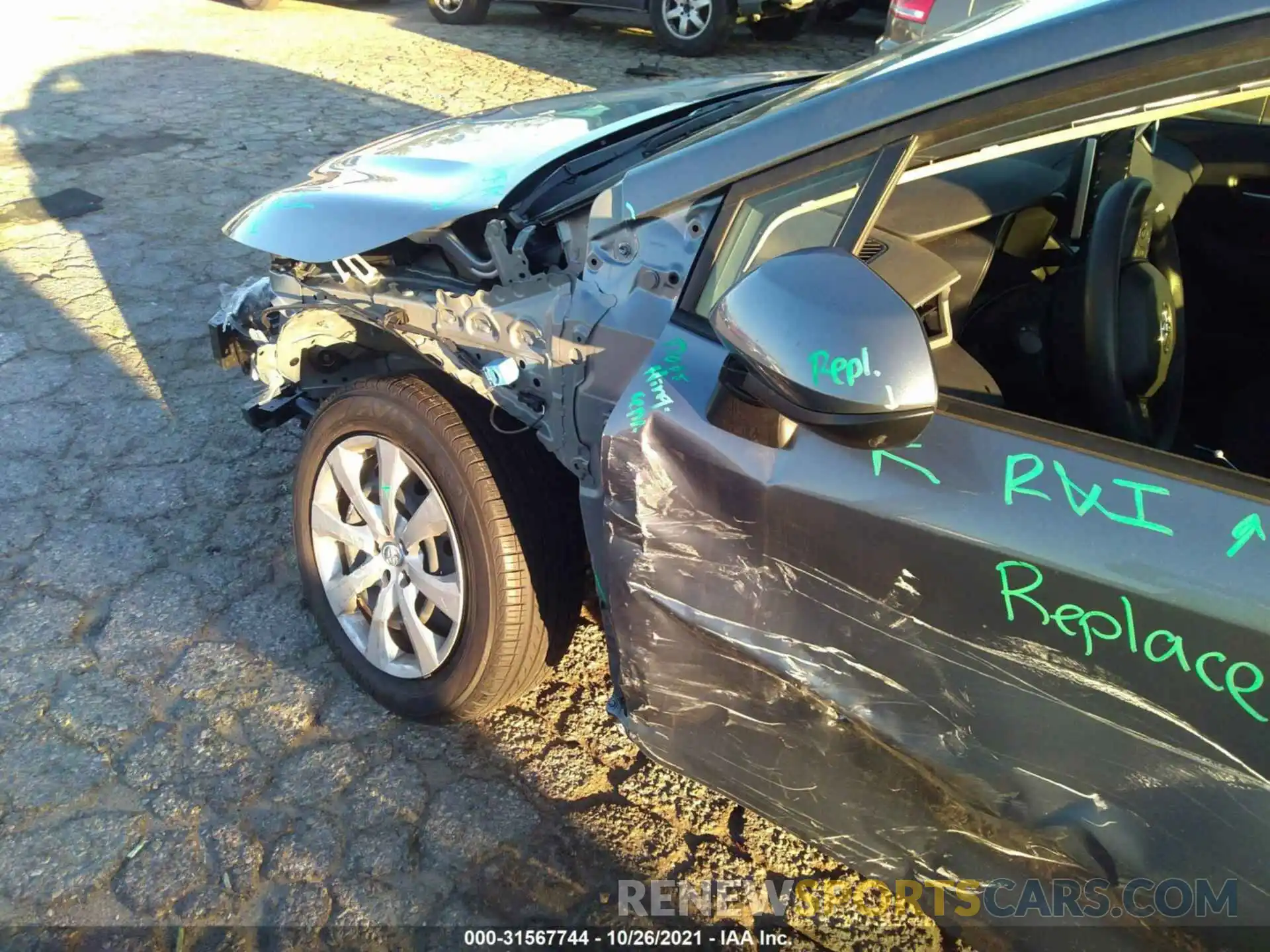 6 Photograph of a damaged car JTDEPMAE0MJ146398 TOYOTA COROLLA 2021