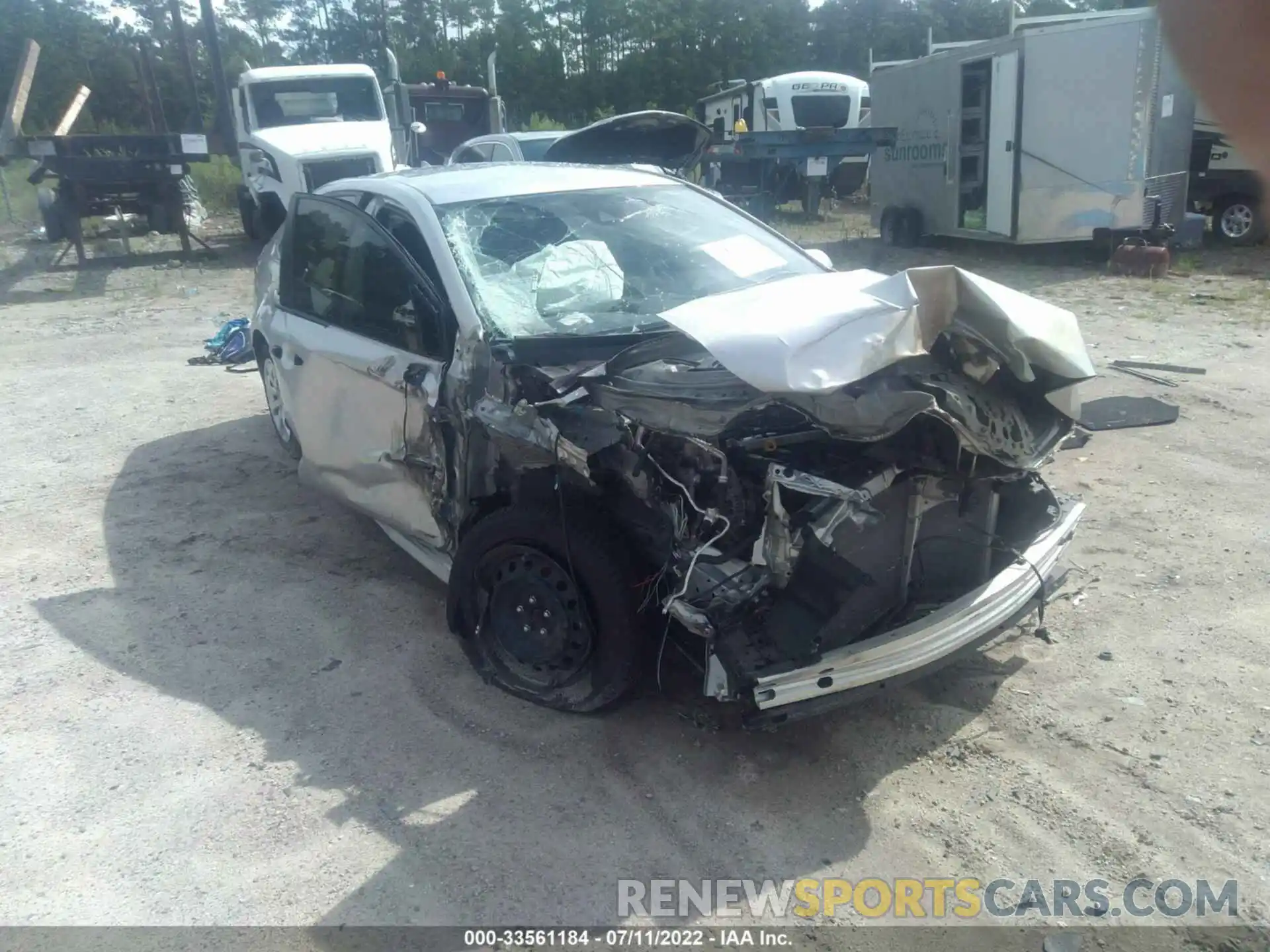 1 Photograph of a damaged car JTDEPMAE0MJ146837 TOYOTA COROLLA 2021