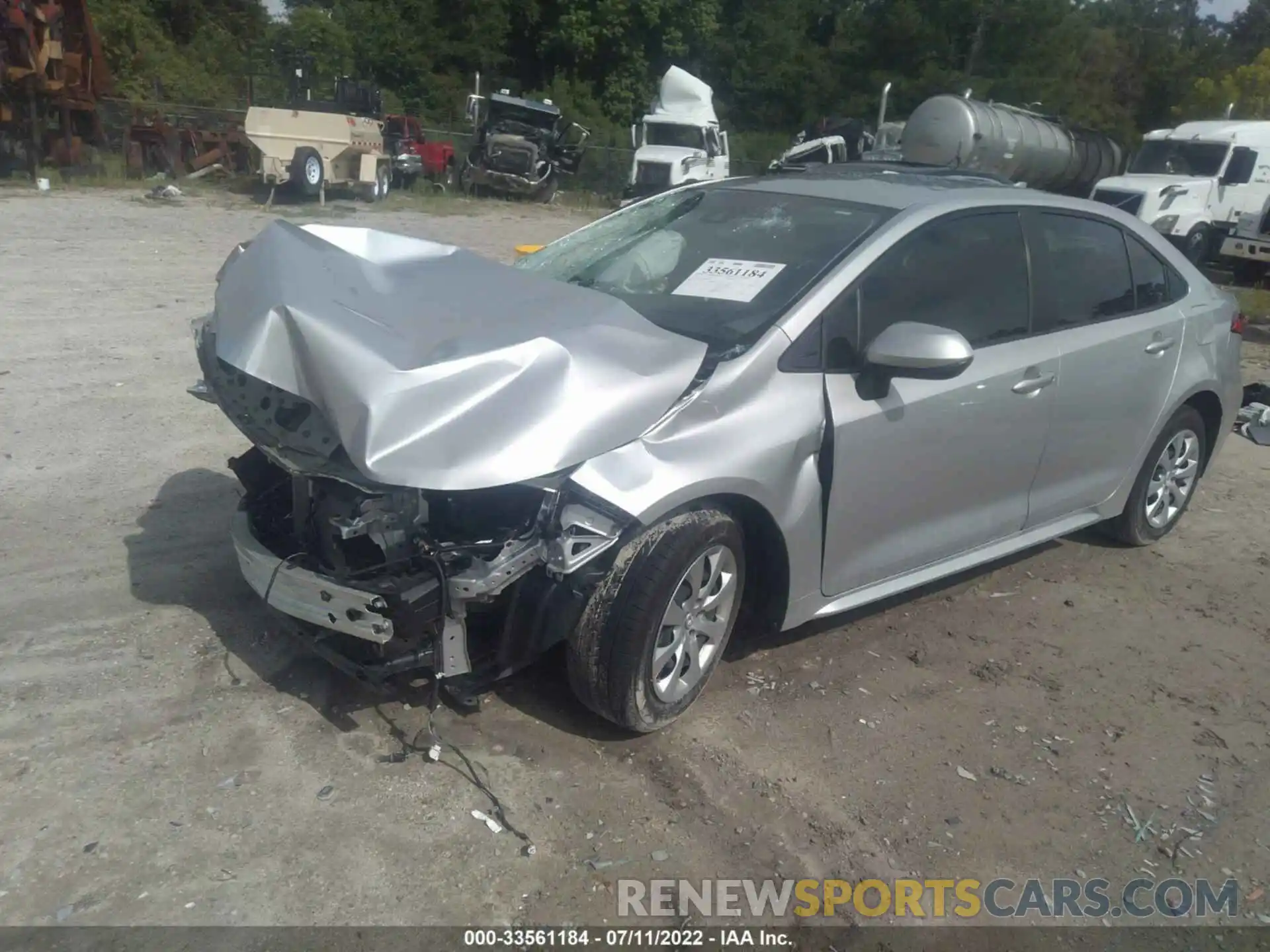 2 Photograph of a damaged car JTDEPMAE0MJ146837 TOYOTA COROLLA 2021