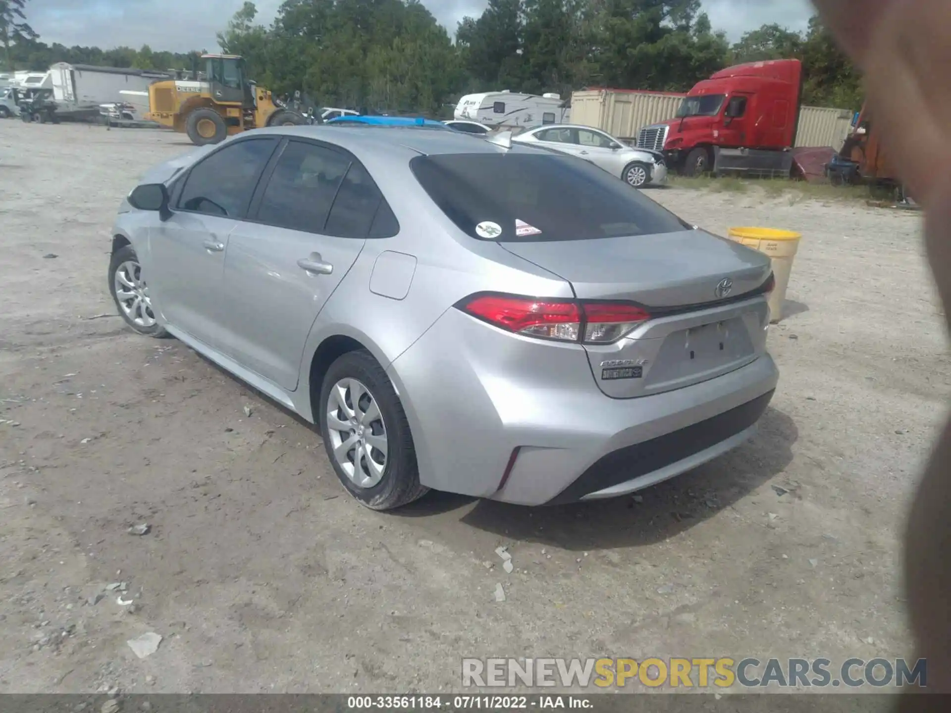 3 Photograph of a damaged car JTDEPMAE0MJ146837 TOYOTA COROLLA 2021