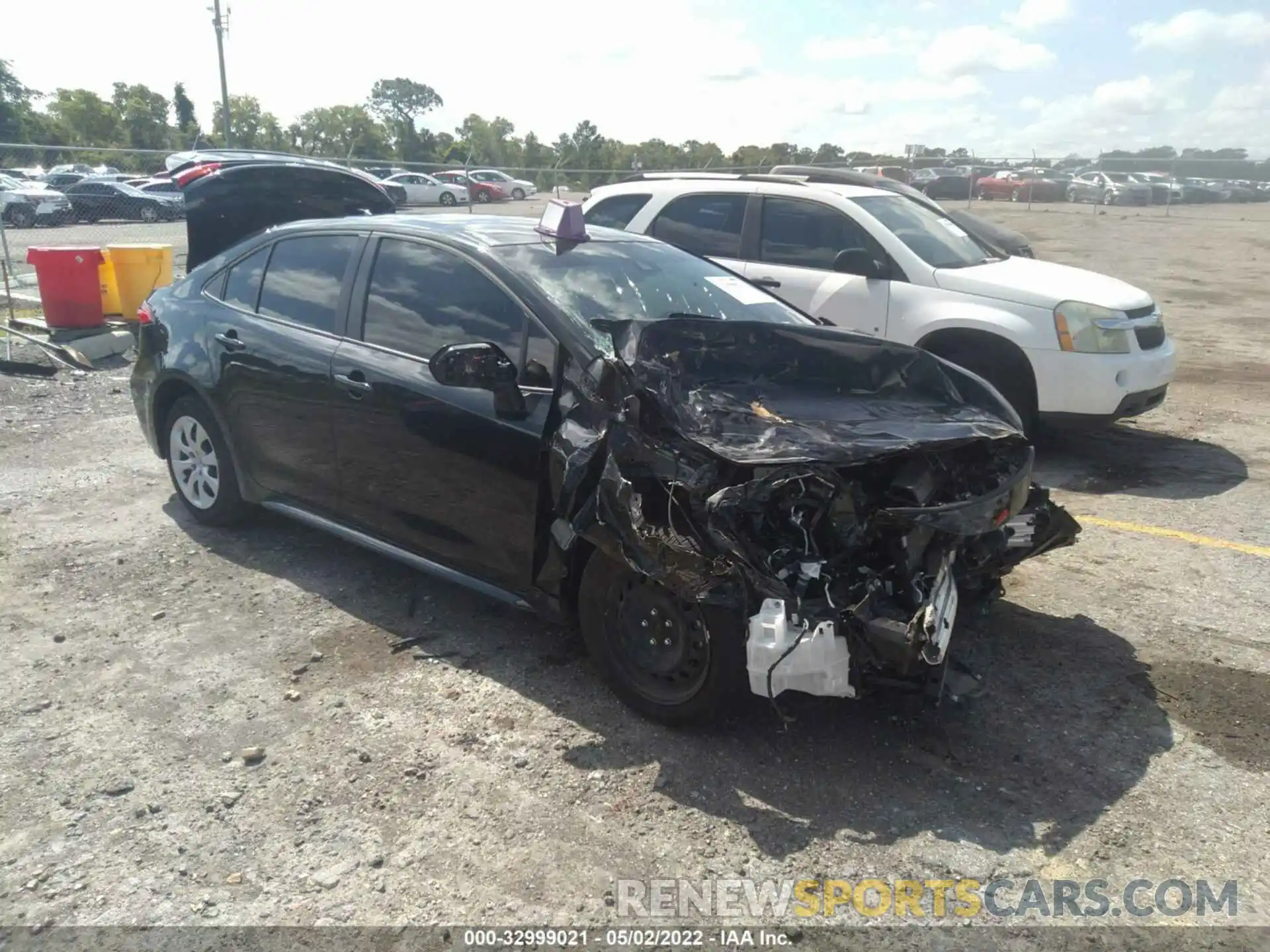 1 Photograph of a damaged car JTDEPMAE0MJ147891 TOYOTA COROLLA 2021