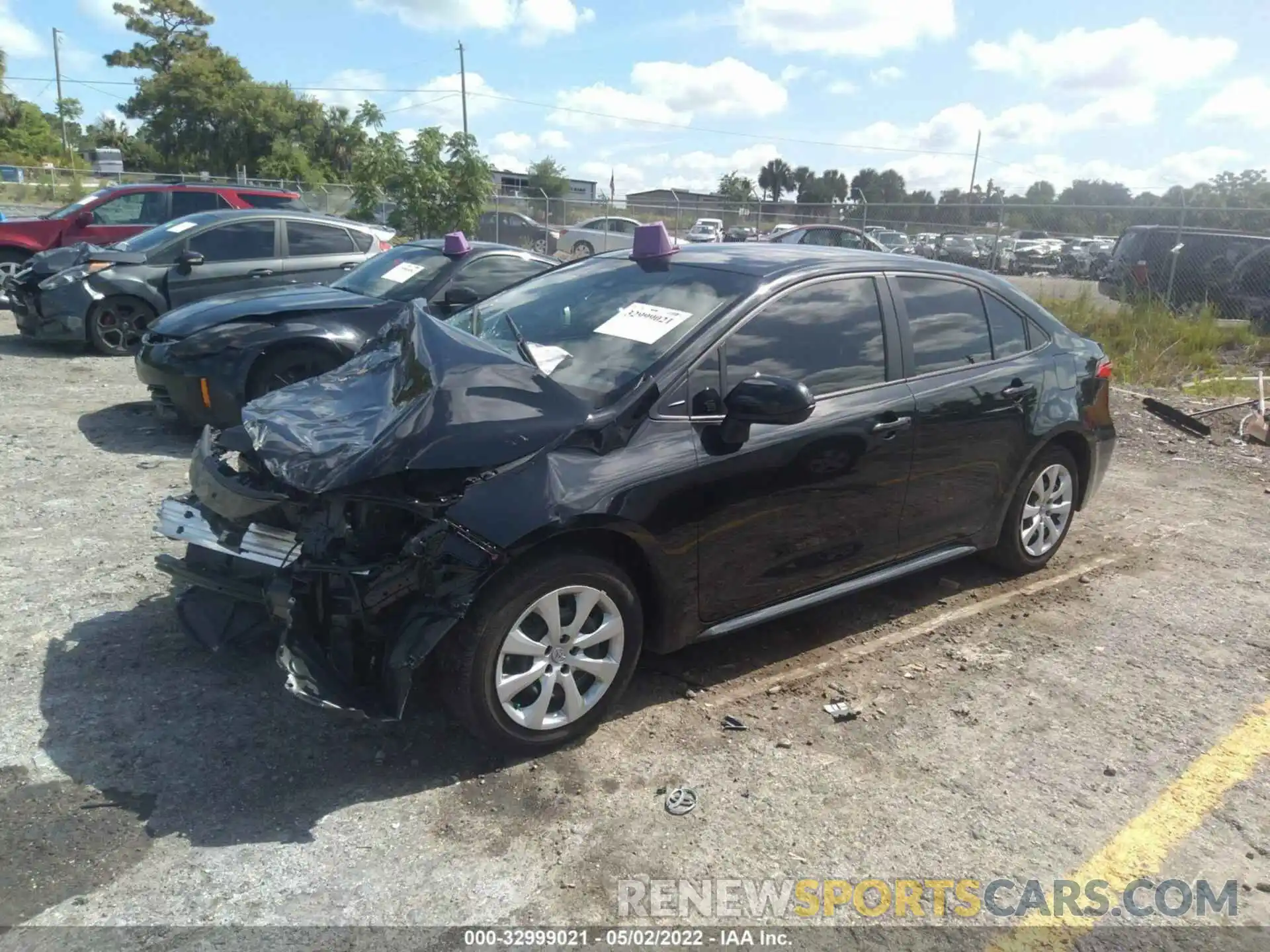 2 Photograph of a damaged car JTDEPMAE0MJ147891 TOYOTA COROLLA 2021