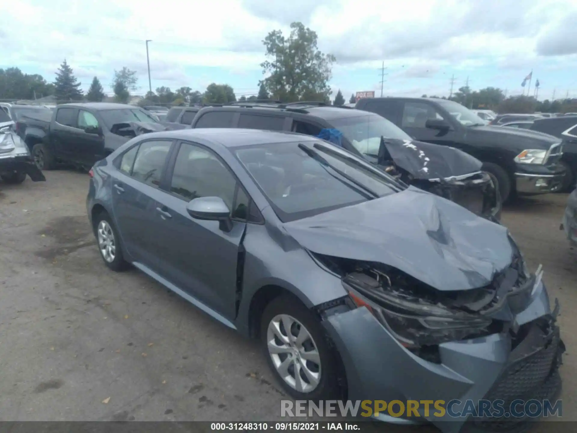 1 Photograph of a damaged car JTDEPMAE0MJ148328 TOYOTA COROLLA 2021