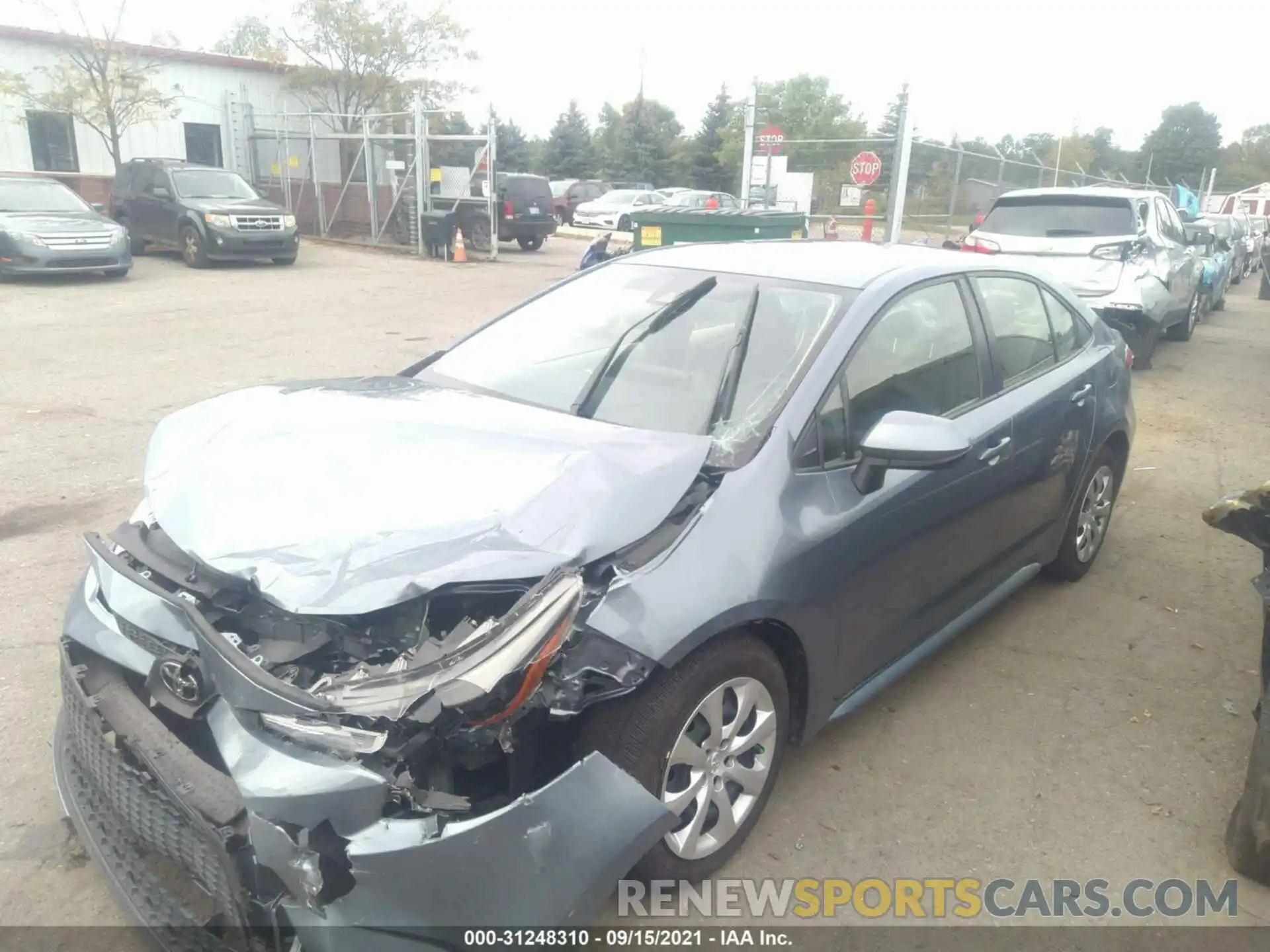 2 Photograph of a damaged car JTDEPMAE0MJ148328 TOYOTA COROLLA 2021