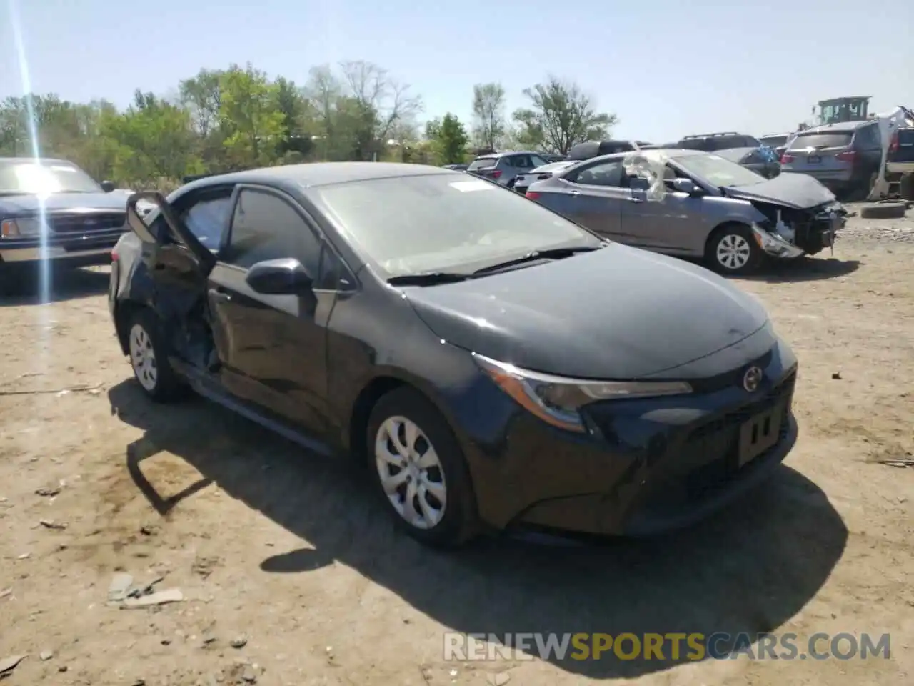 1 Photograph of a damaged car JTDEPMAE0MJ148524 TOYOTA COROLLA 2021