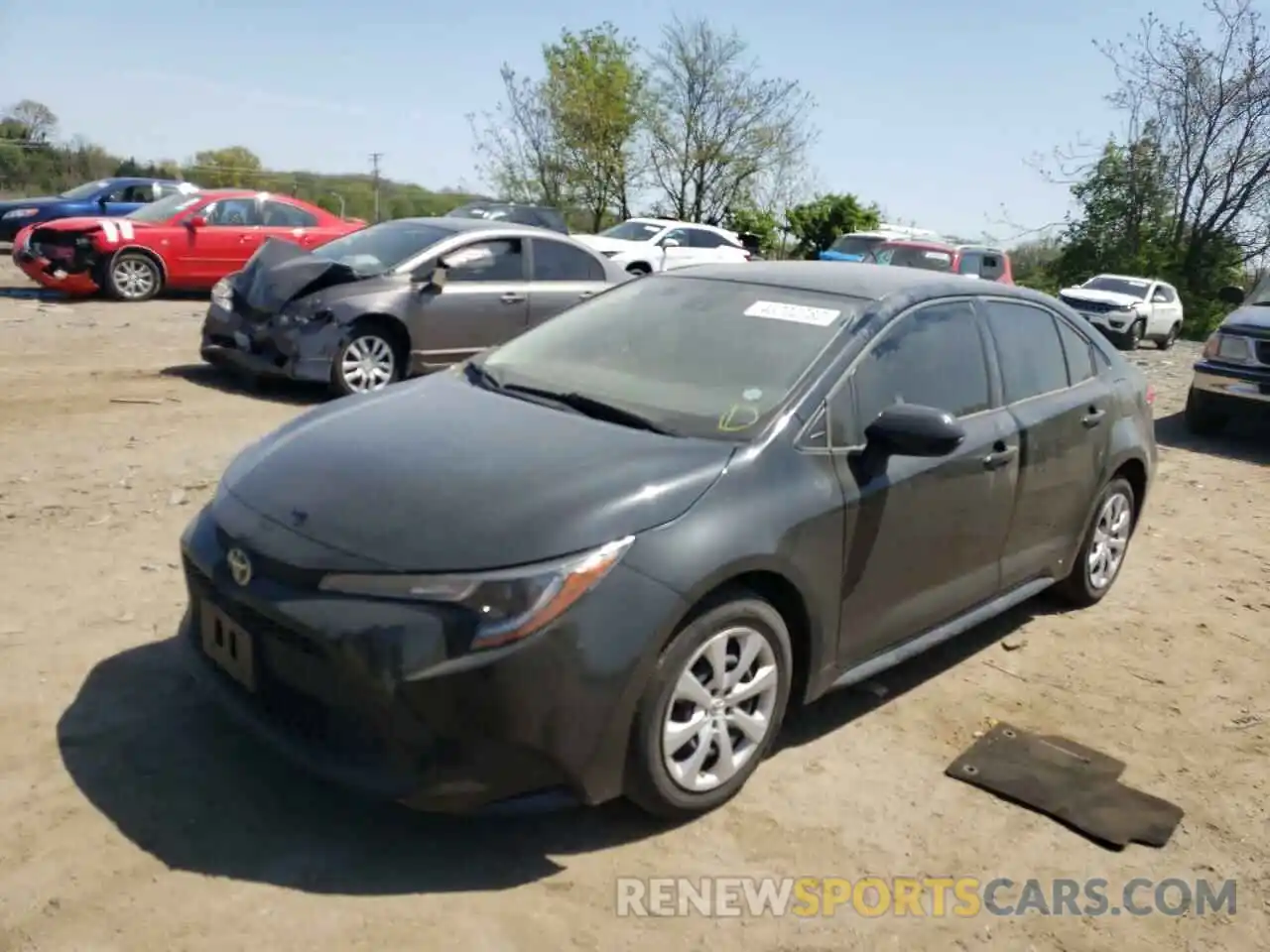 2 Photograph of a damaged car JTDEPMAE0MJ148524 TOYOTA COROLLA 2021