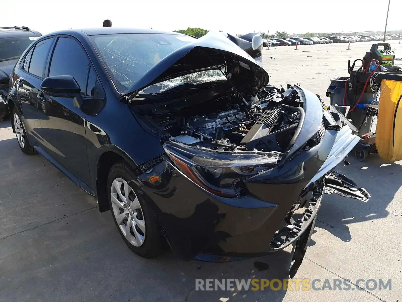 1 Photograph of a damaged car JTDEPMAE0MJ148796 TOYOTA COROLLA 2021