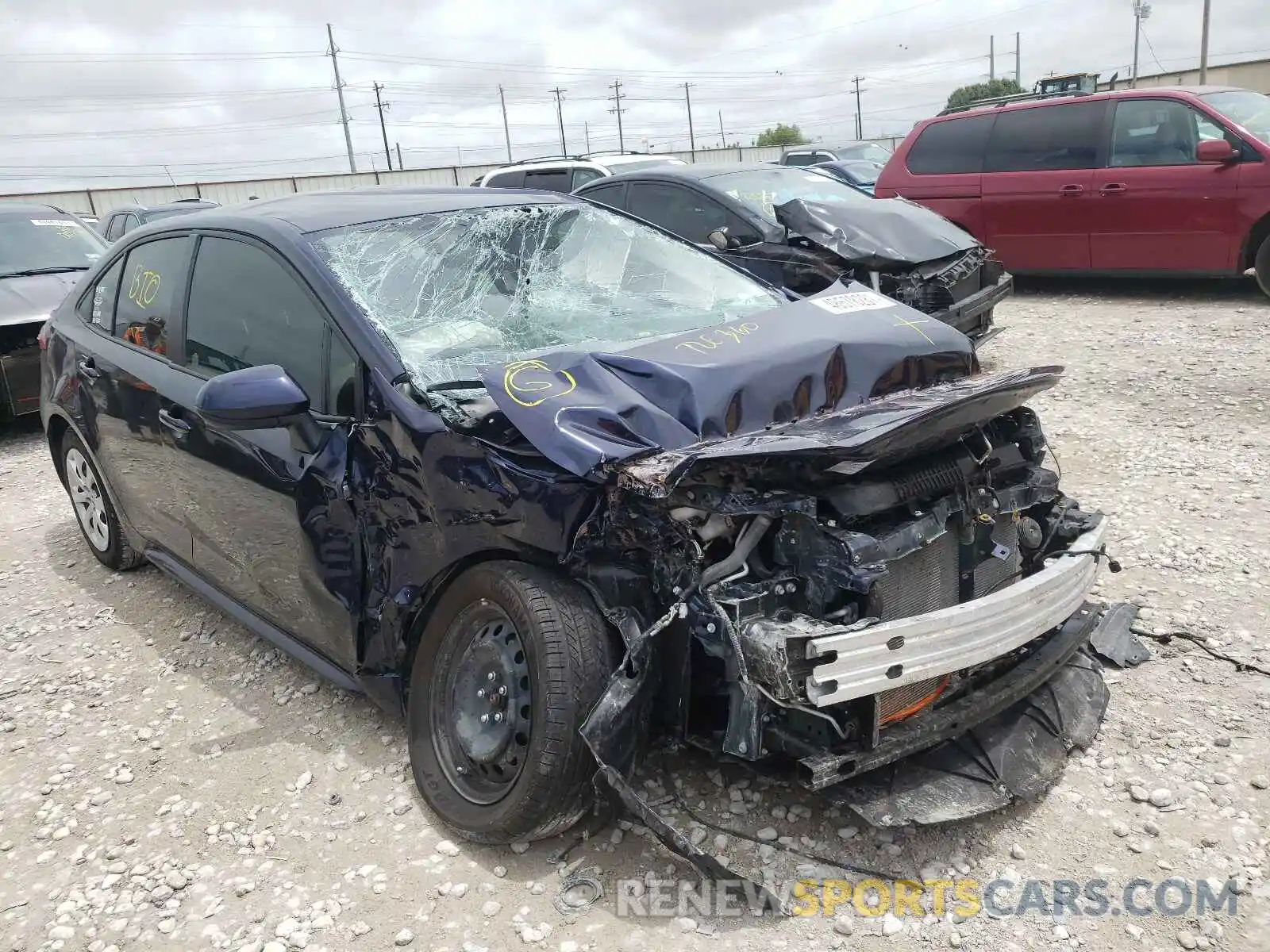 1 Photograph of a damaged car JTDEPMAE0MJ149575 TOYOTA COROLLA 2021