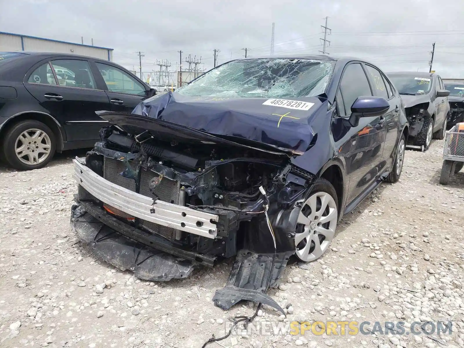 2 Photograph of a damaged car JTDEPMAE0MJ149575 TOYOTA COROLLA 2021