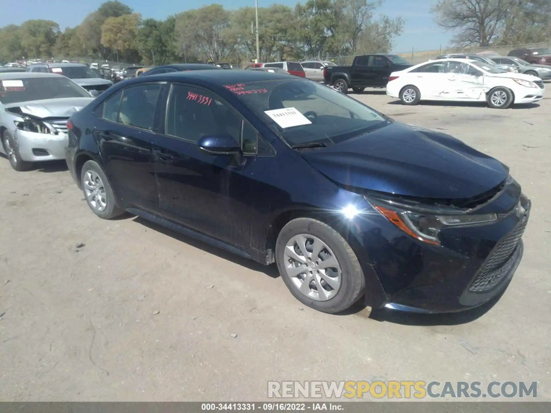 1 Photograph of a damaged car JTDEPMAE0MJ150256 TOYOTA COROLLA 2021