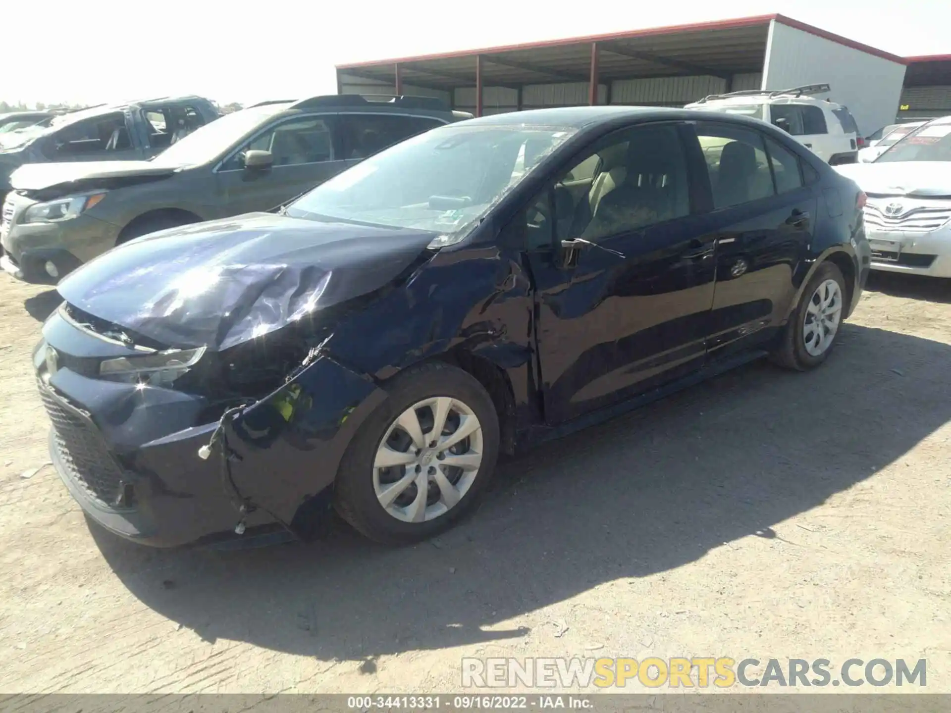 2 Photograph of a damaged car JTDEPMAE0MJ150256 TOYOTA COROLLA 2021