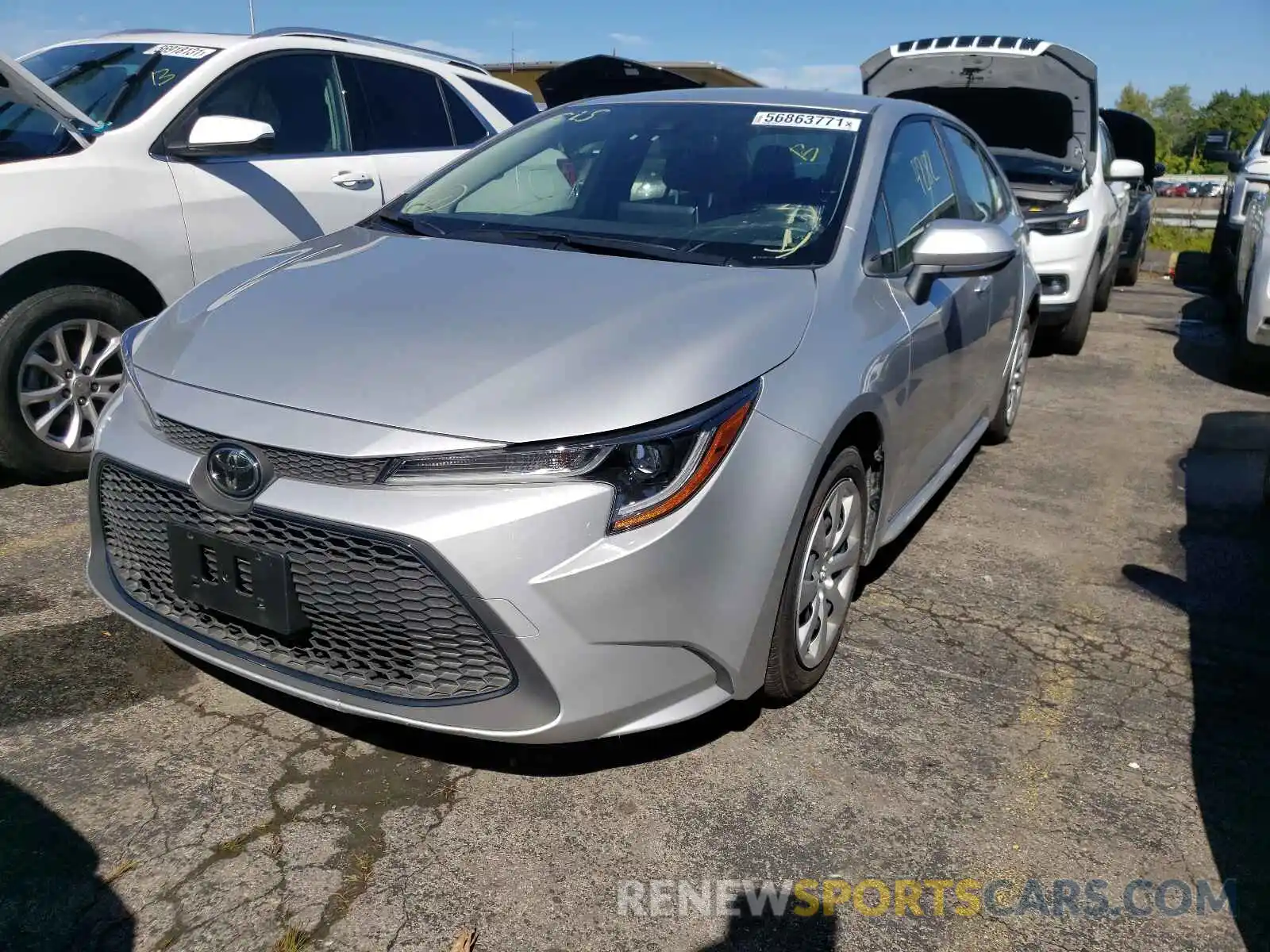 2 Photograph of a damaged car JTDEPMAE0MJ150919 TOYOTA COROLLA 2021