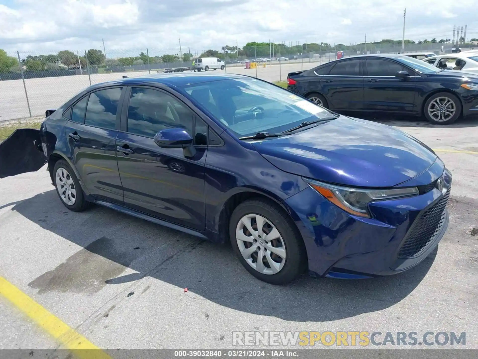 1 Photograph of a damaged car JTDEPMAE0MJ151164 TOYOTA COROLLA 2021