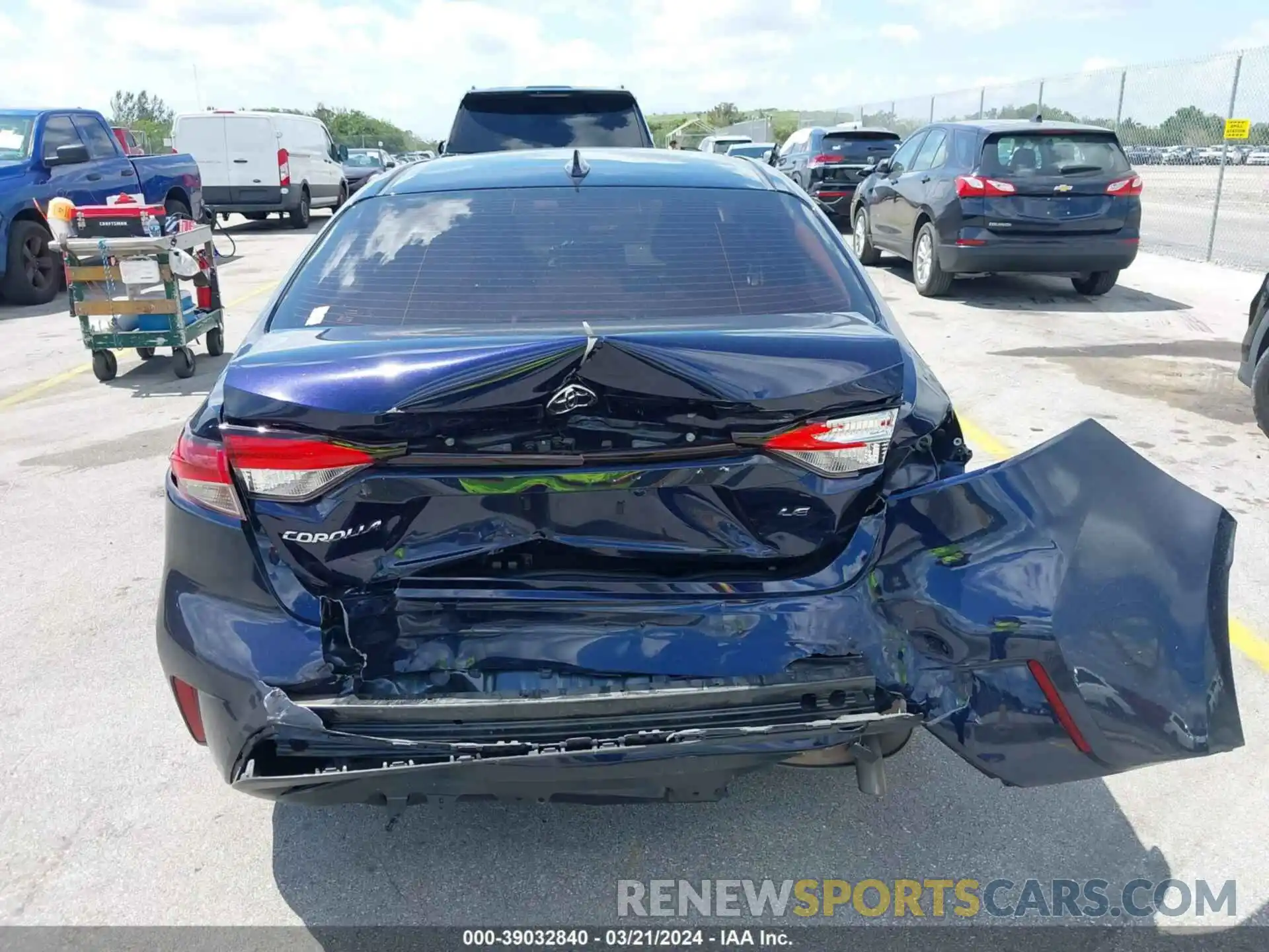 16 Photograph of a damaged car JTDEPMAE0MJ151164 TOYOTA COROLLA 2021