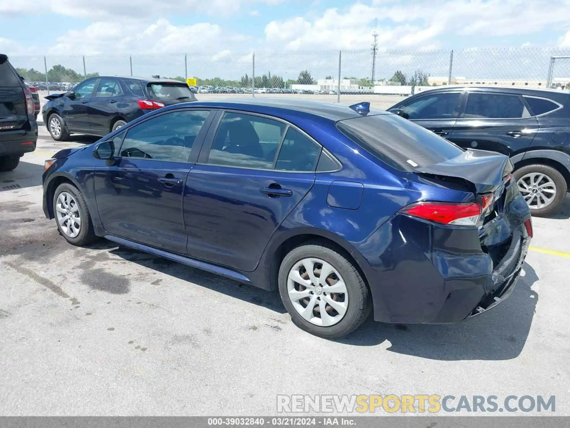 3 Photograph of a damaged car JTDEPMAE0MJ151164 TOYOTA COROLLA 2021