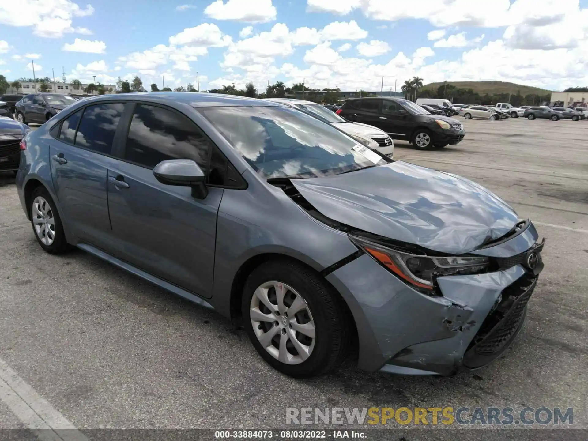 1 Photograph of a damaged car JTDEPMAE0MJ151861 TOYOTA COROLLA 2021