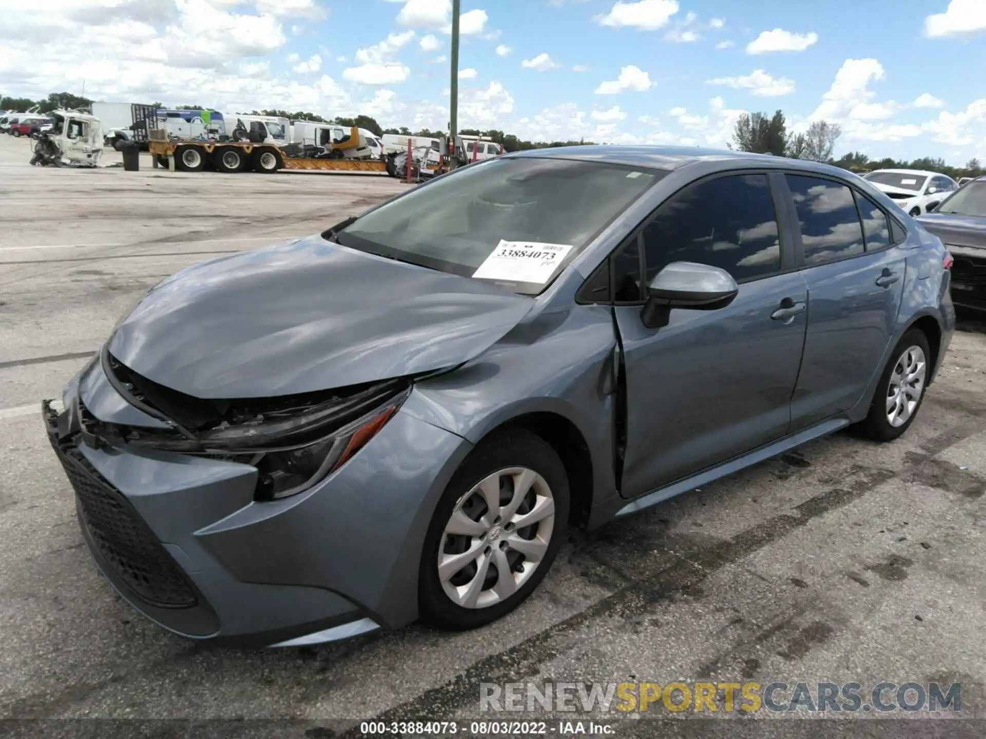 2 Photograph of a damaged car JTDEPMAE0MJ151861 TOYOTA COROLLA 2021