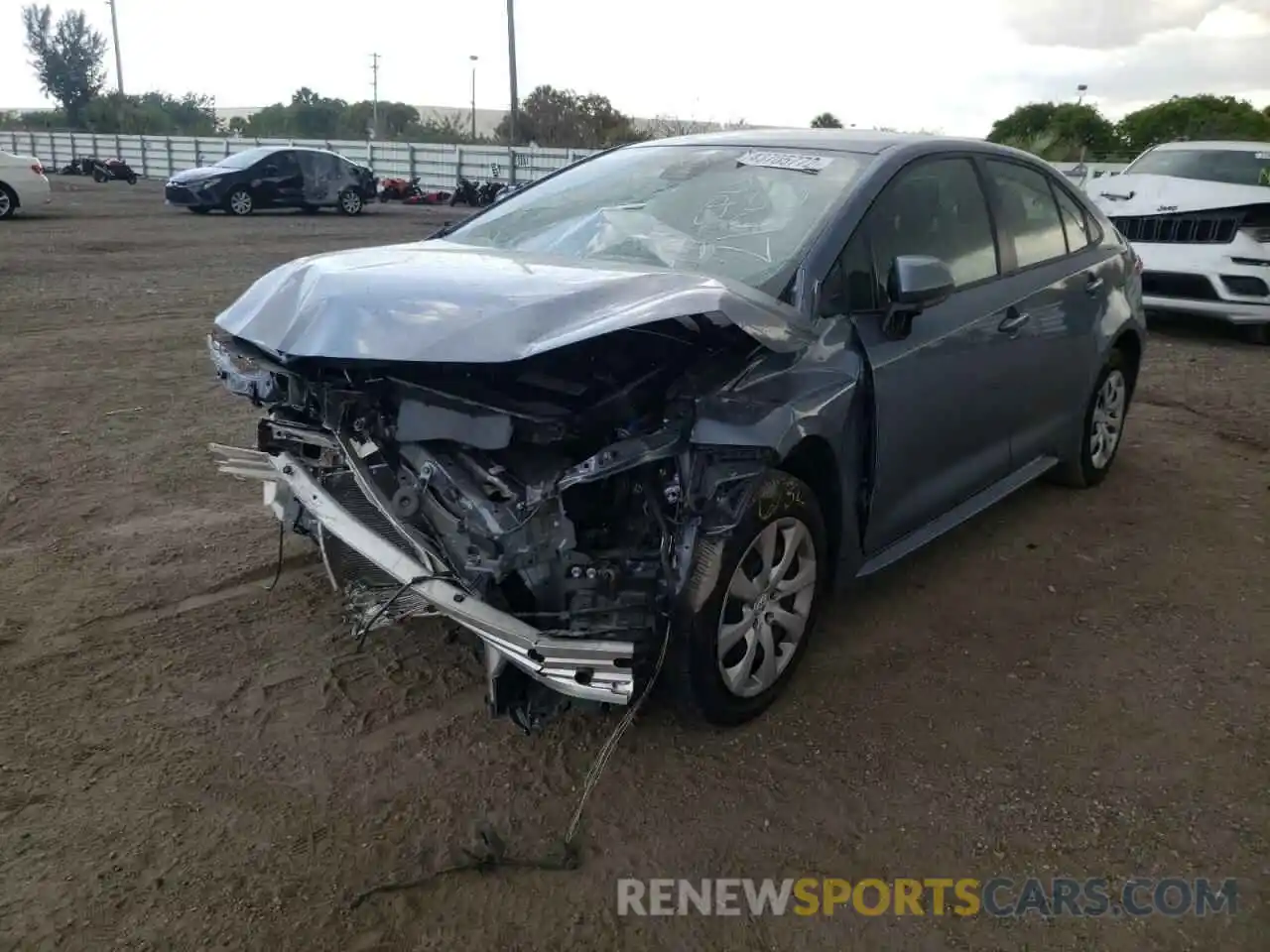 2 Photograph of a damaged car JTDEPMAE0MJ152105 TOYOTA COROLLA 2021