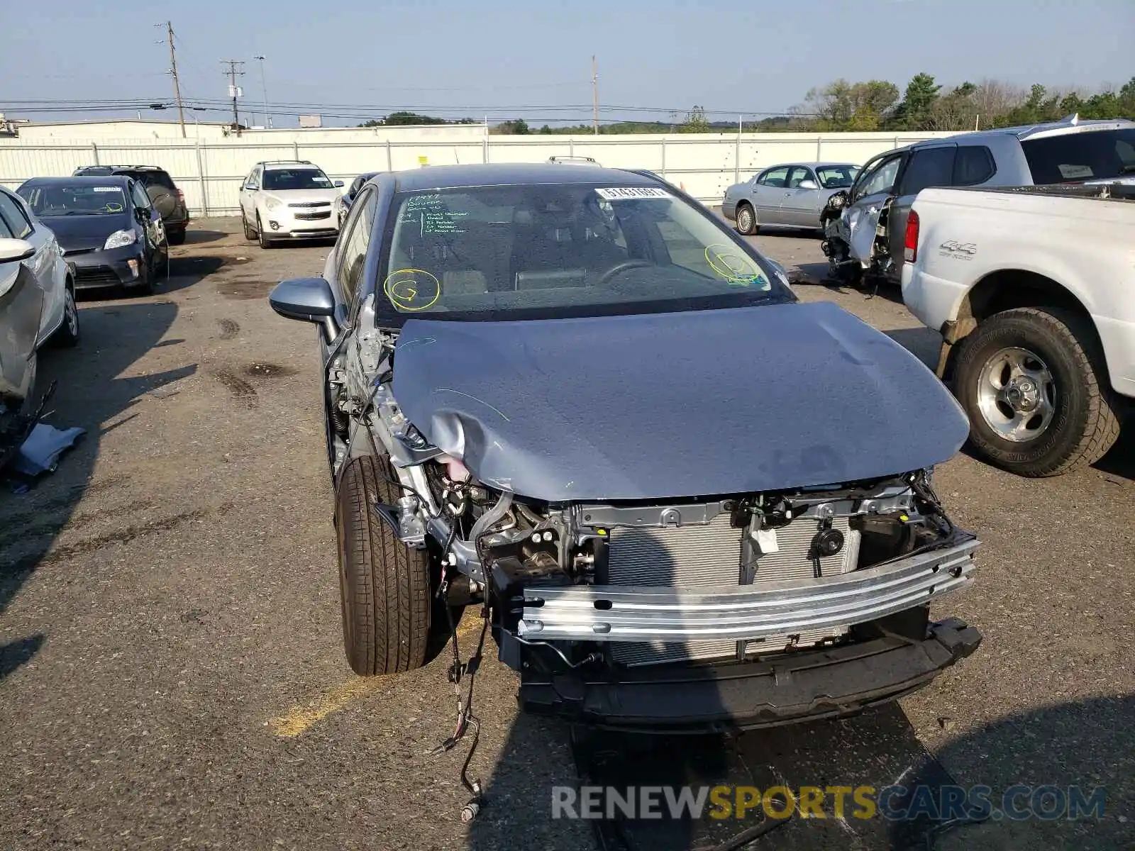 9 Photograph of a damaged car JTDEPMAE0MJ153447 TOYOTA COROLLA 2021