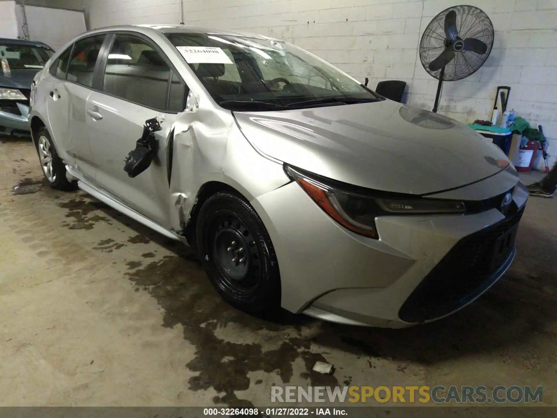 1 Photograph of a damaged car JTDEPMAE0MJ153691 TOYOTA COROLLA 2021