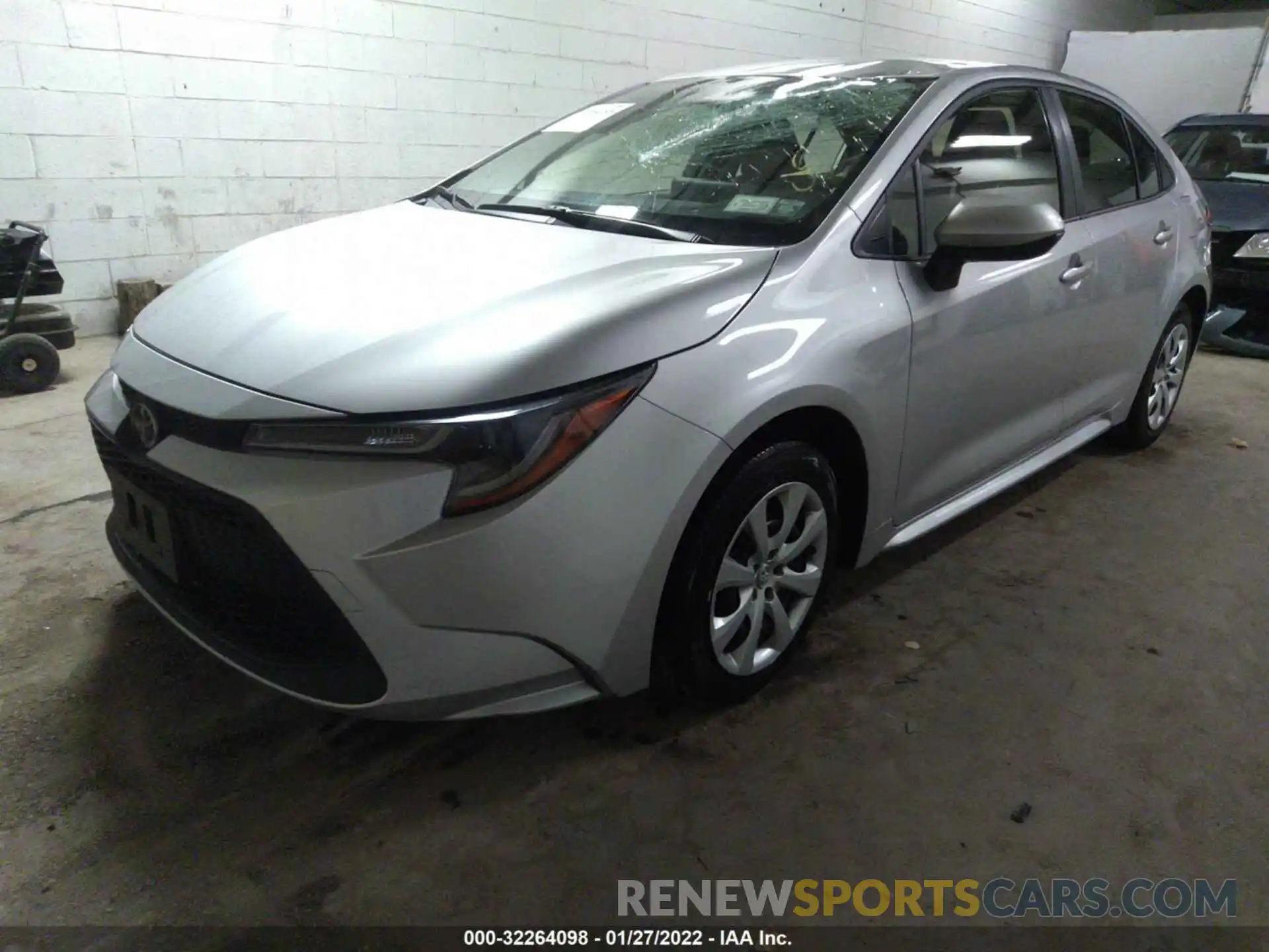 2 Photograph of a damaged car JTDEPMAE0MJ153691 TOYOTA COROLLA 2021