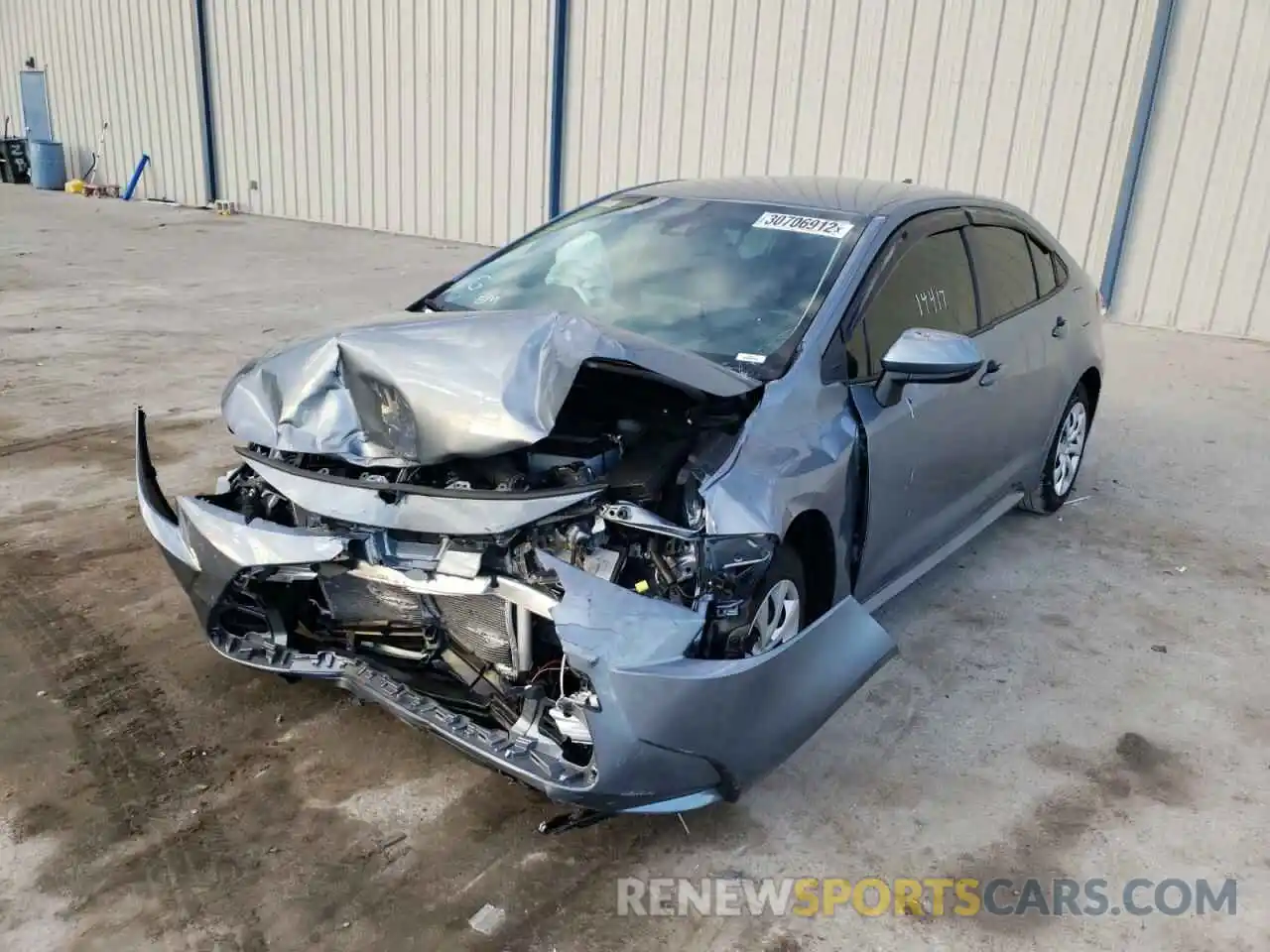 2 Photograph of a damaged car JTDEPMAE0MJ153805 TOYOTA COROLLA 2021