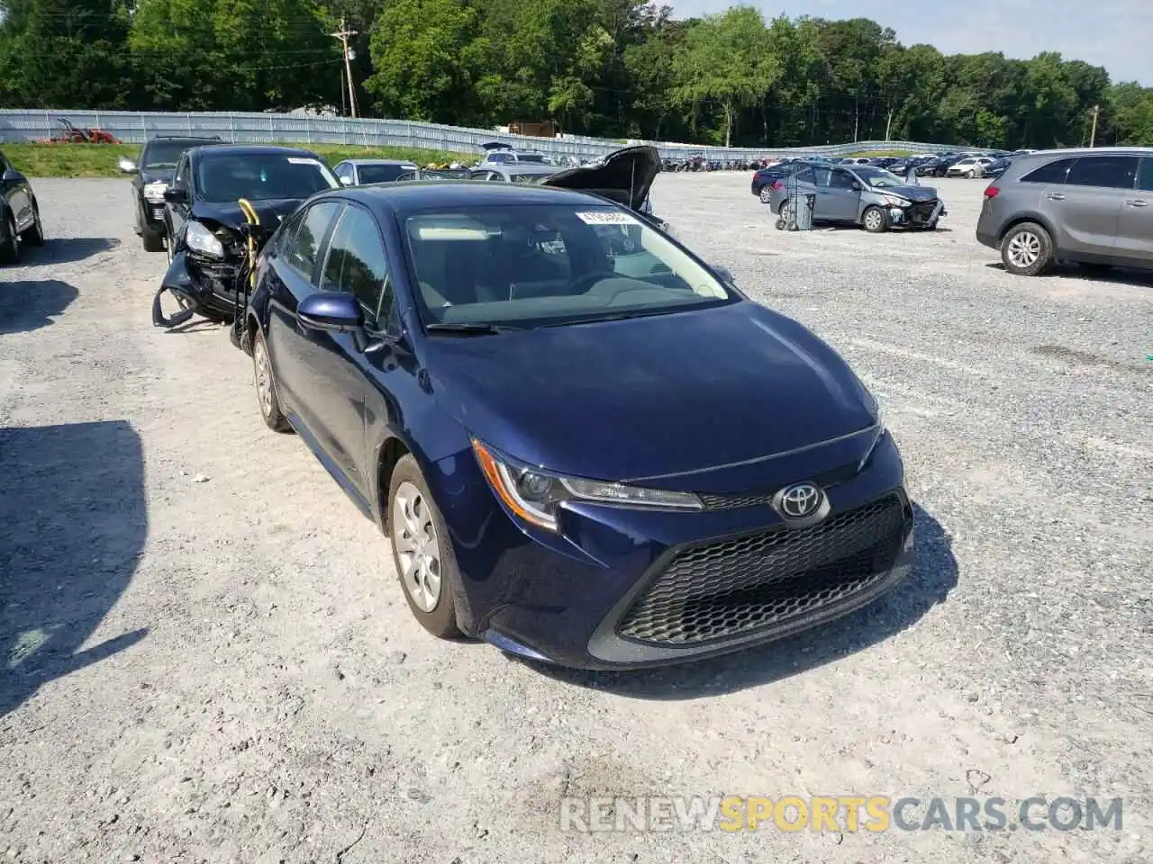 1 Photograph of a damaged car JTDEPMAE0MJ153867 TOYOTA COROLLA 2021