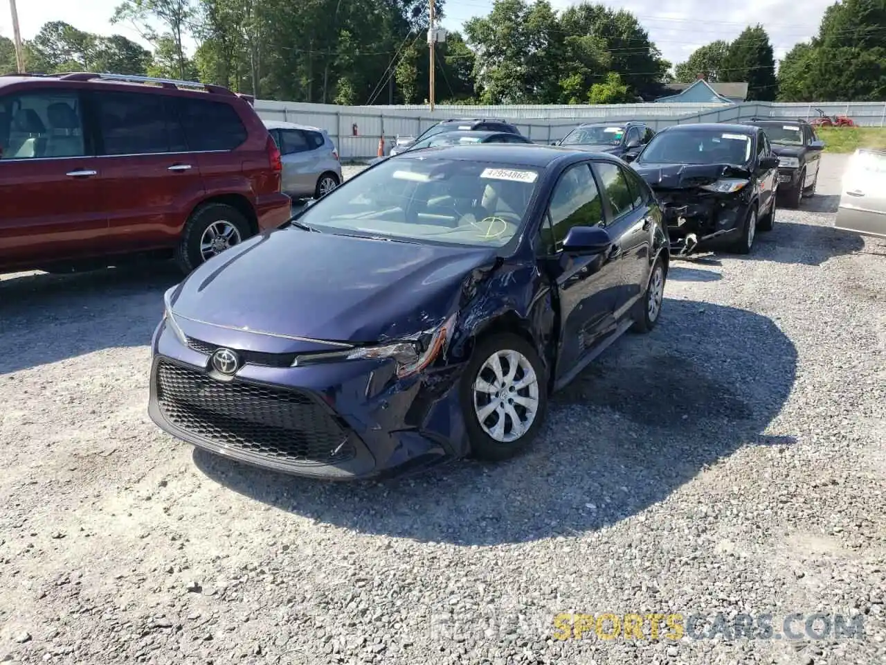 2 Photograph of a damaged car JTDEPMAE0MJ153867 TOYOTA COROLLA 2021