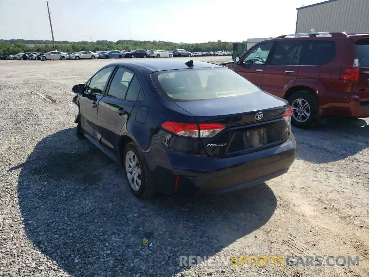 3 Photograph of a damaged car JTDEPMAE0MJ153867 TOYOTA COROLLA 2021