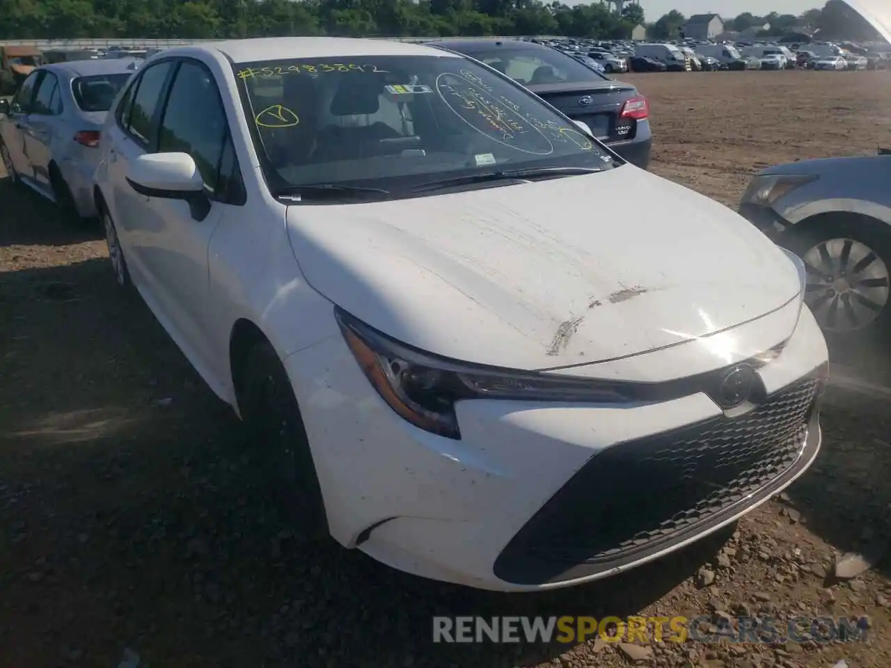 1 Photograph of a damaged car JTDEPMAE0MJ153917 TOYOTA COROLLA 2021