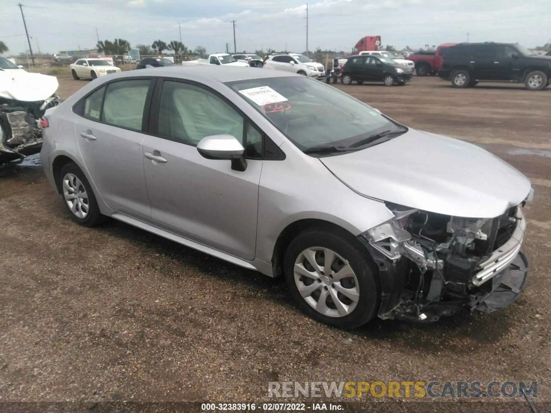 1 Photograph of a damaged car JTDEPMAE0MJ154016 TOYOTA COROLLA 2021