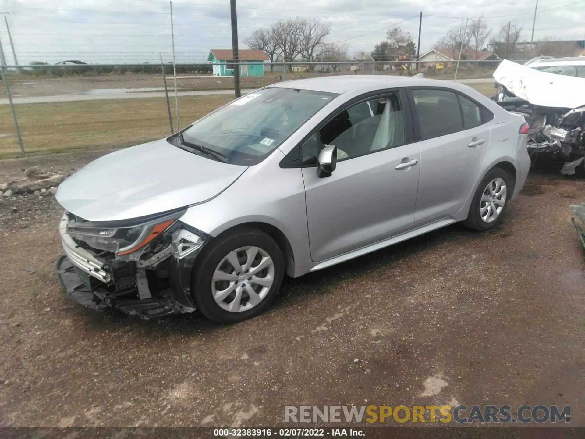 2 Photograph of a damaged car JTDEPMAE0MJ154016 TOYOTA COROLLA 2021