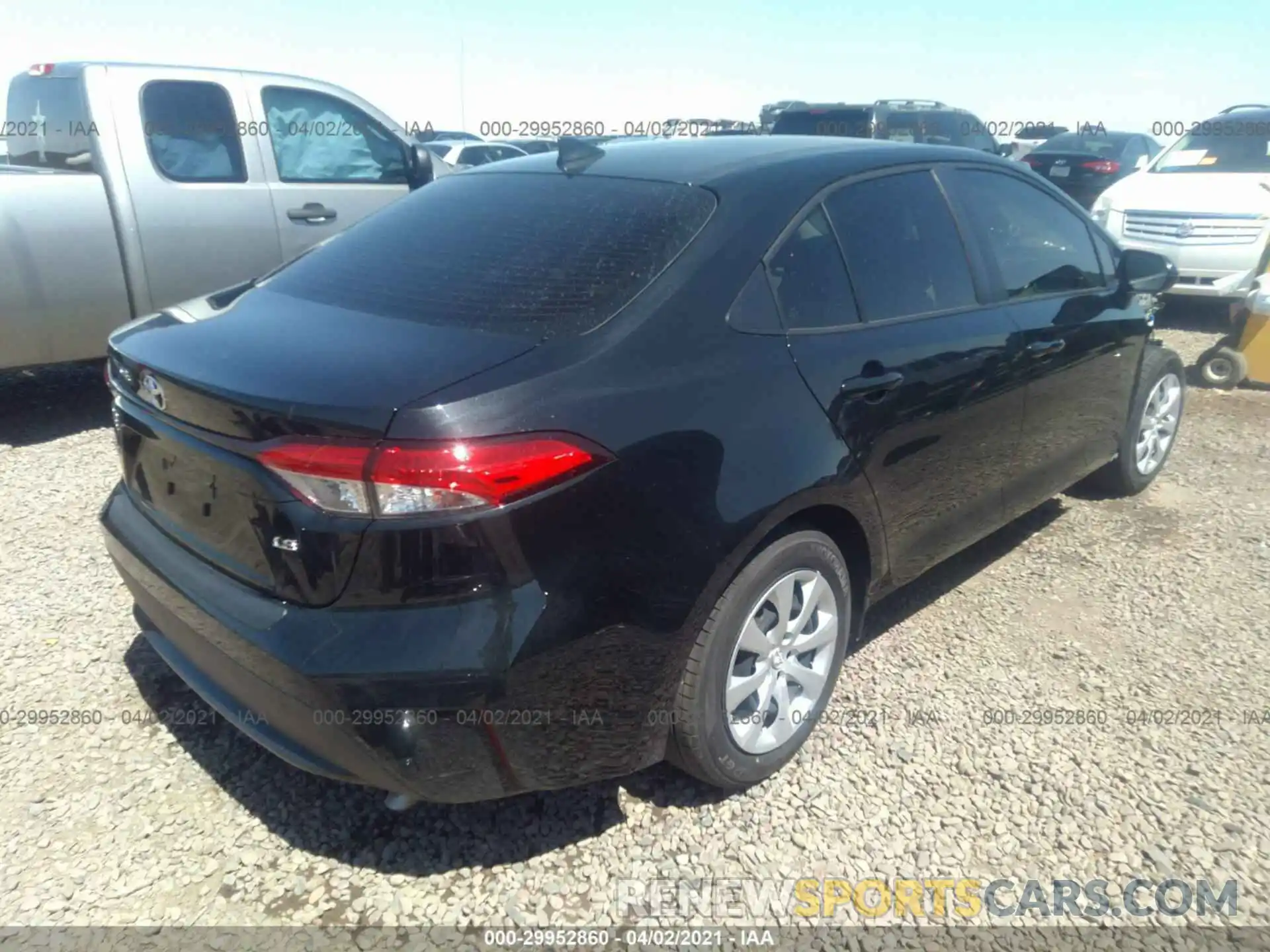 4 Photograph of a damaged car JTDEPMAE0MJ154288 TOYOTA COROLLA 2021