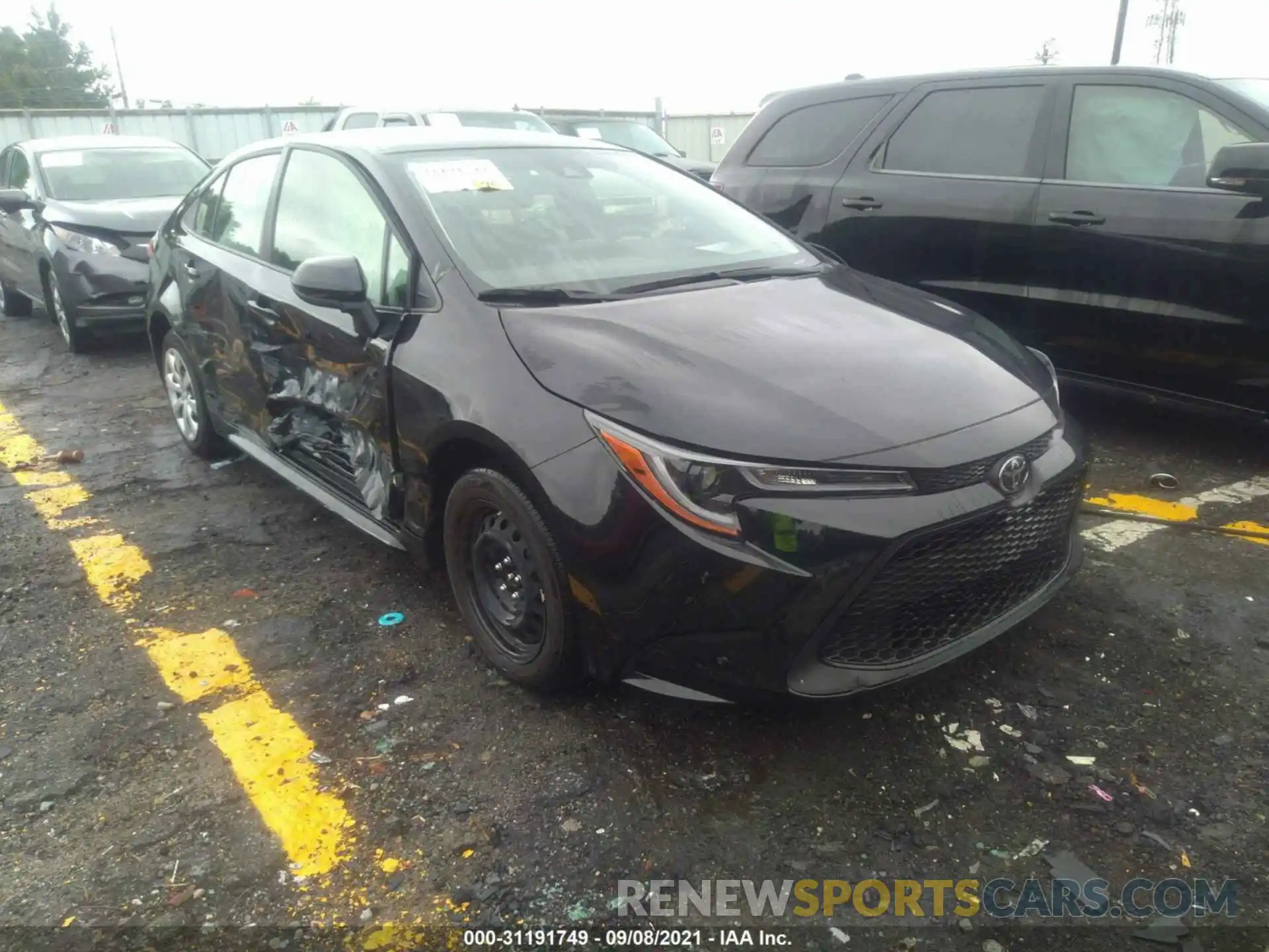 1 Photograph of a damaged car JTDEPMAE0MJ155845 TOYOTA COROLLA 2021