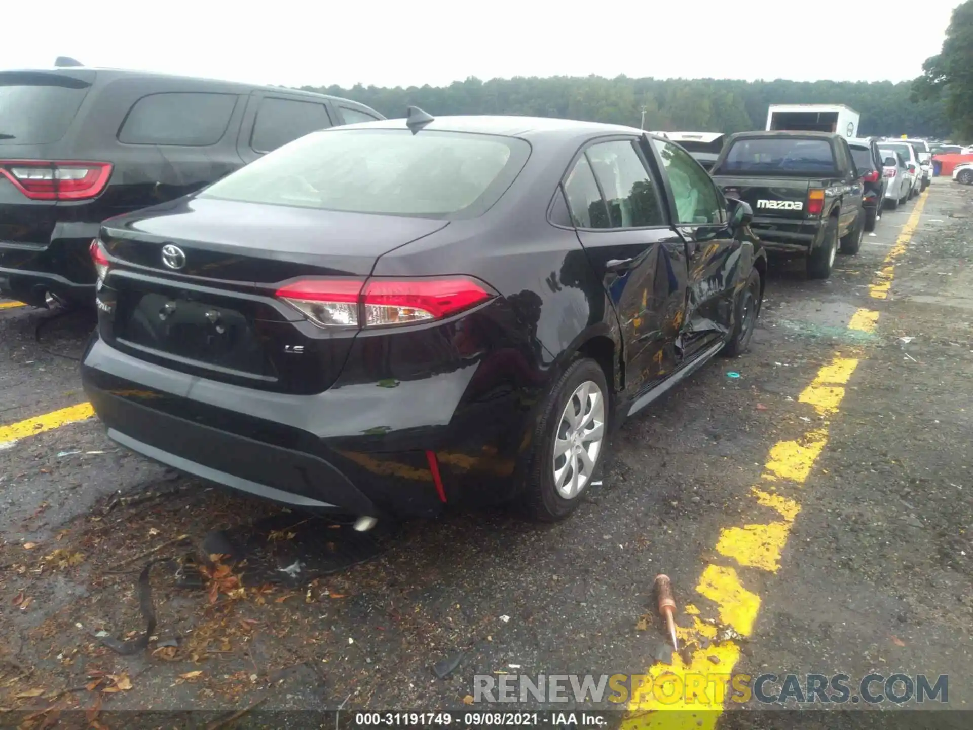 4 Photograph of a damaged car JTDEPMAE0MJ155845 TOYOTA COROLLA 2021