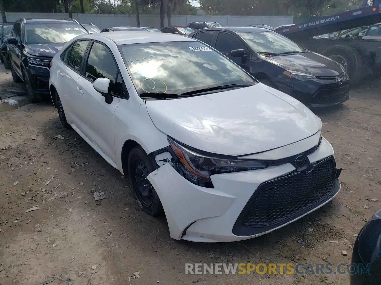 1 Photograph of a damaged car JTDEPMAE0MJ156509 TOYOTA COROLLA 2021