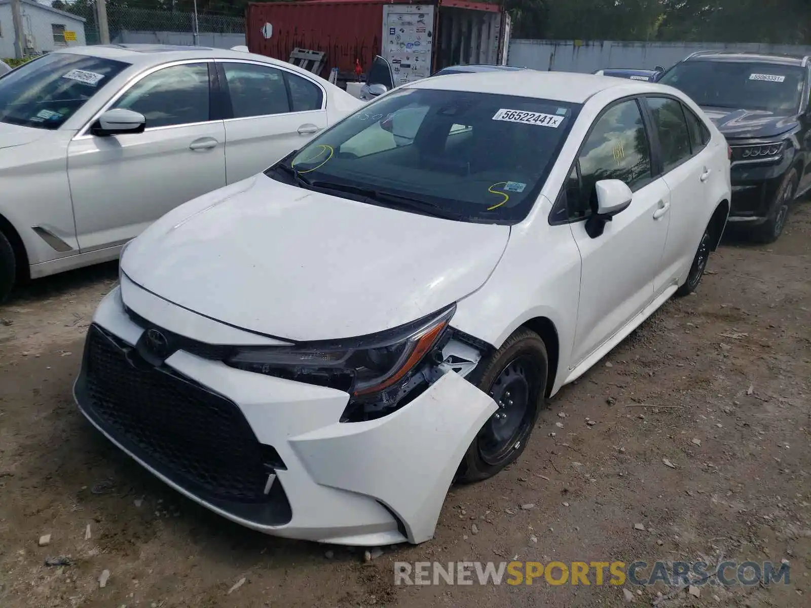 2 Photograph of a damaged car JTDEPMAE0MJ156509 TOYOTA COROLLA 2021