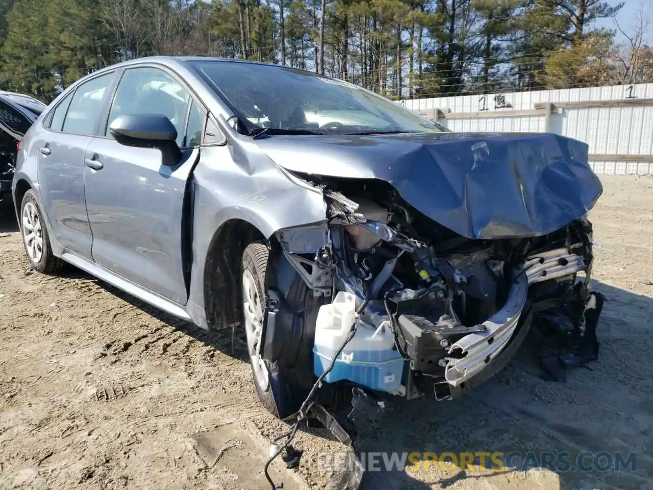 1 Photograph of a damaged car JTDEPMAE0MJ158289 TOYOTA COROLLA 2021