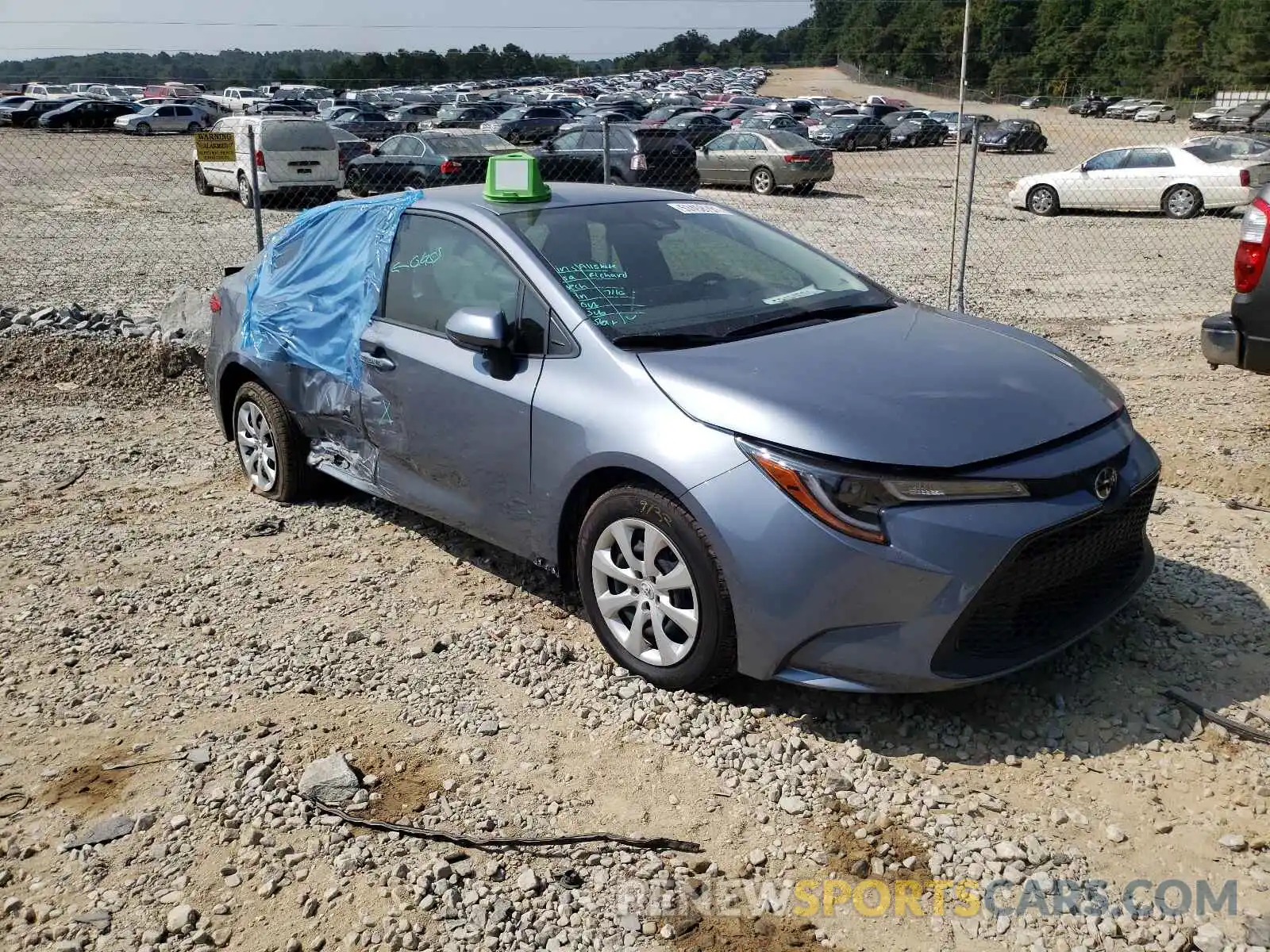 1 Photograph of a damaged car JTDEPMAE0MJ158745 TOYOTA COROLLA 2021