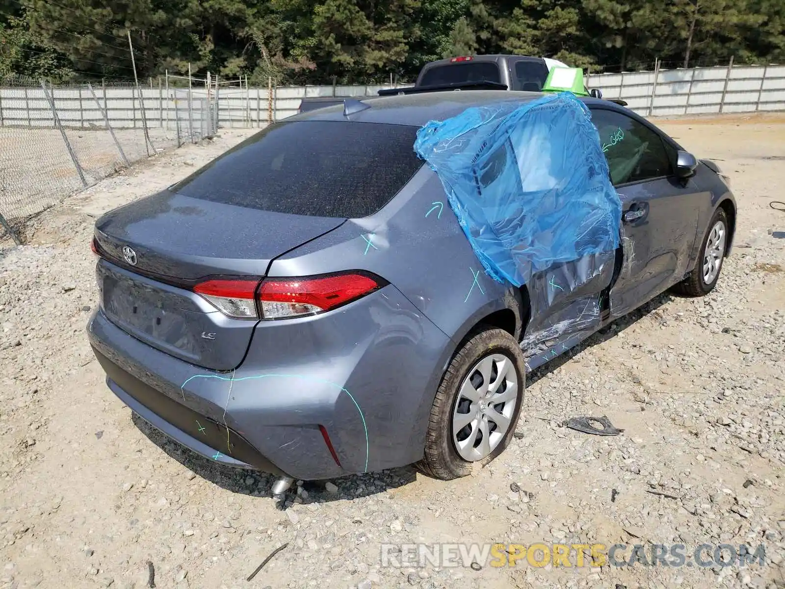 4 Photograph of a damaged car JTDEPMAE0MJ158745 TOYOTA COROLLA 2021