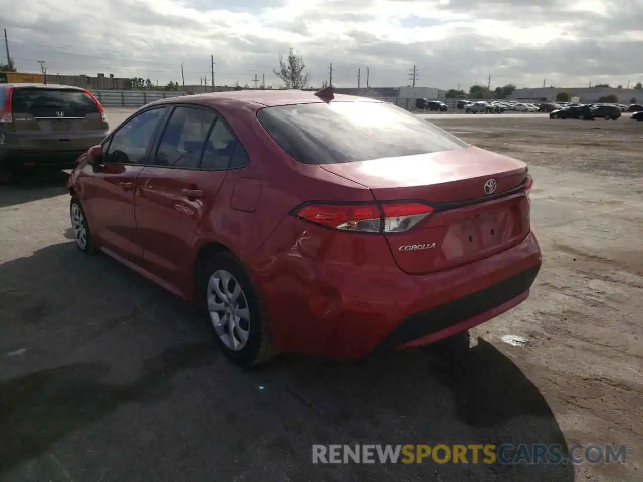 3 Photograph of a damaged car JTDEPMAE0MJ162102 TOYOTA COROLLA 2021