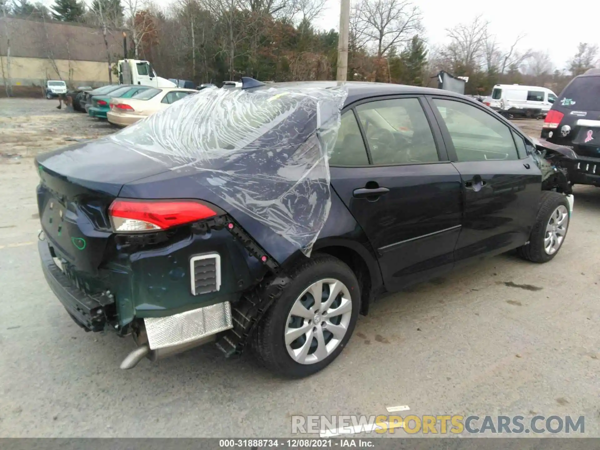 4 Photograph of a damaged car JTDEPMAE0MJ162374 TOYOTA COROLLA 2021