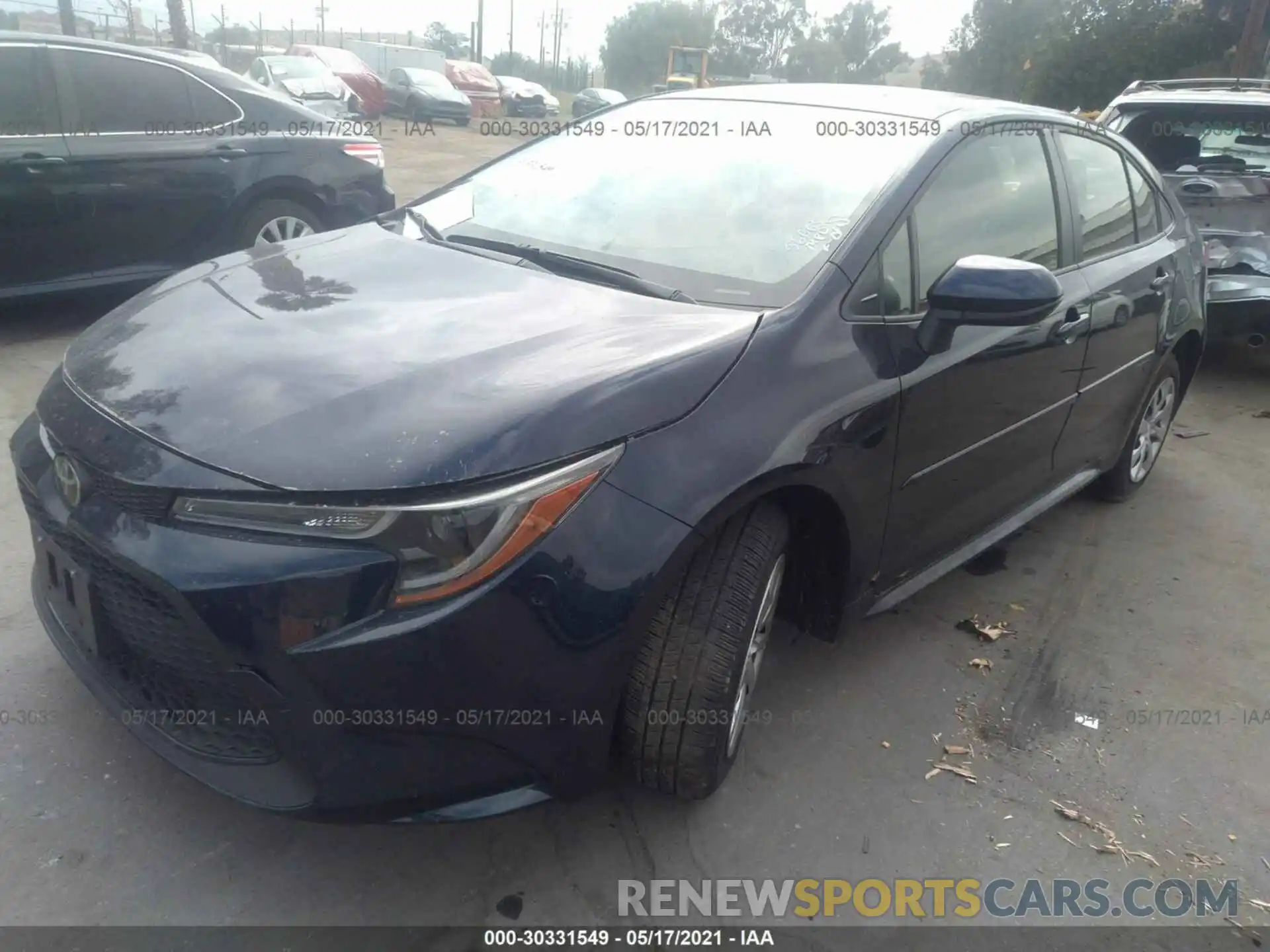 2 Photograph of a damaged car JTDEPMAE0MJ162407 TOYOTA COROLLA 2021