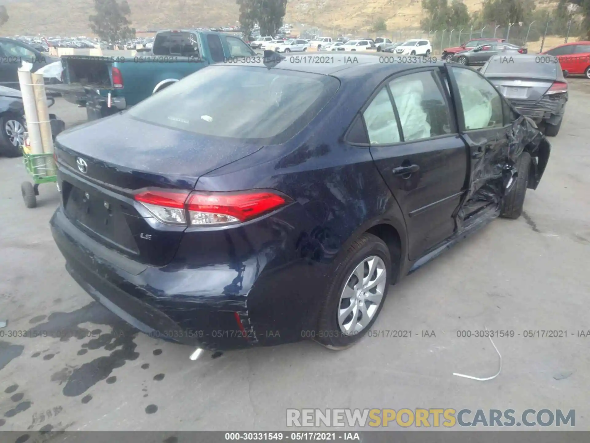 4 Photograph of a damaged car JTDEPMAE0MJ162407 TOYOTA COROLLA 2021