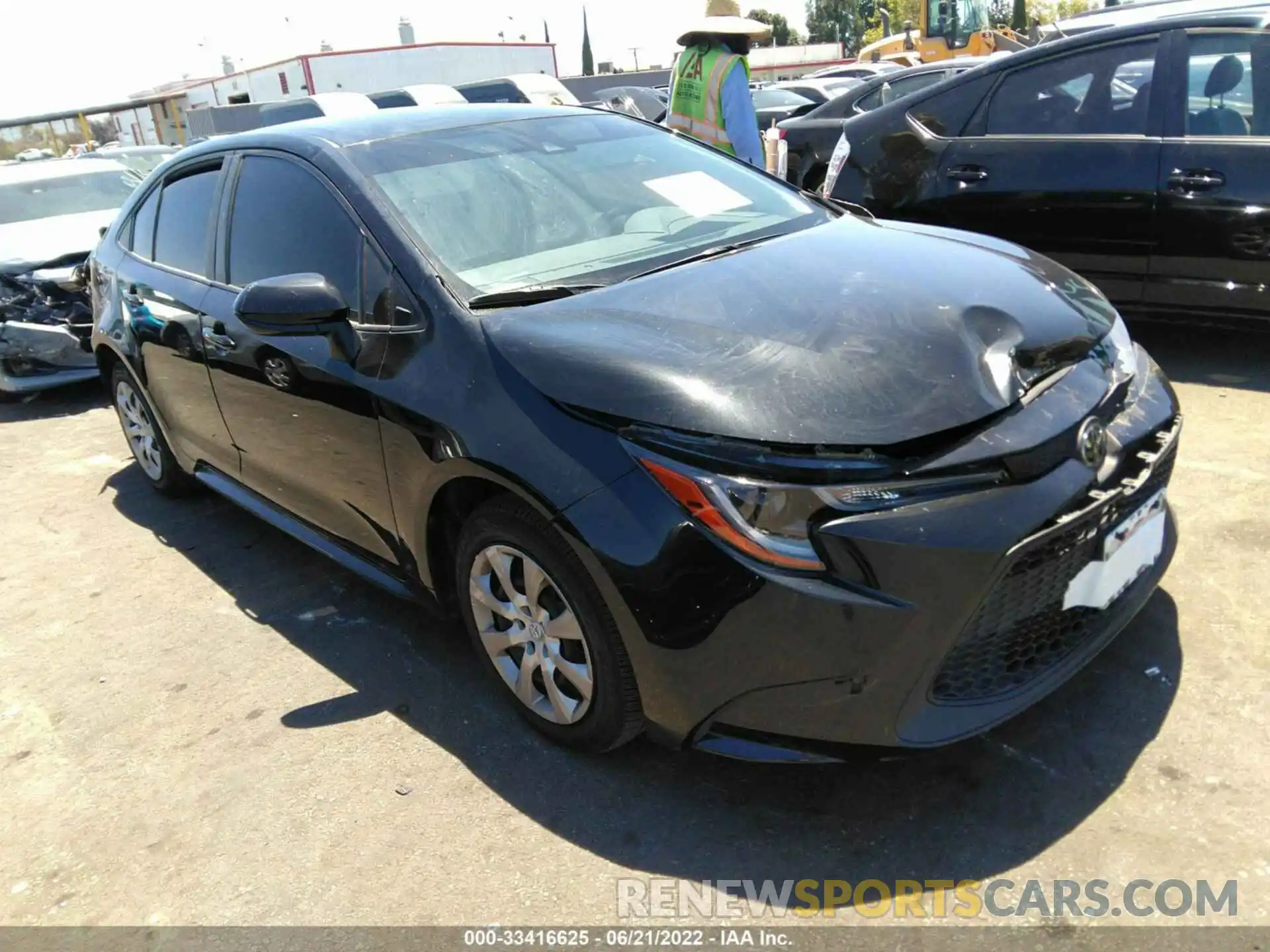 1 Photograph of a damaged car JTDEPMAE0MJ163413 TOYOTA COROLLA 2021