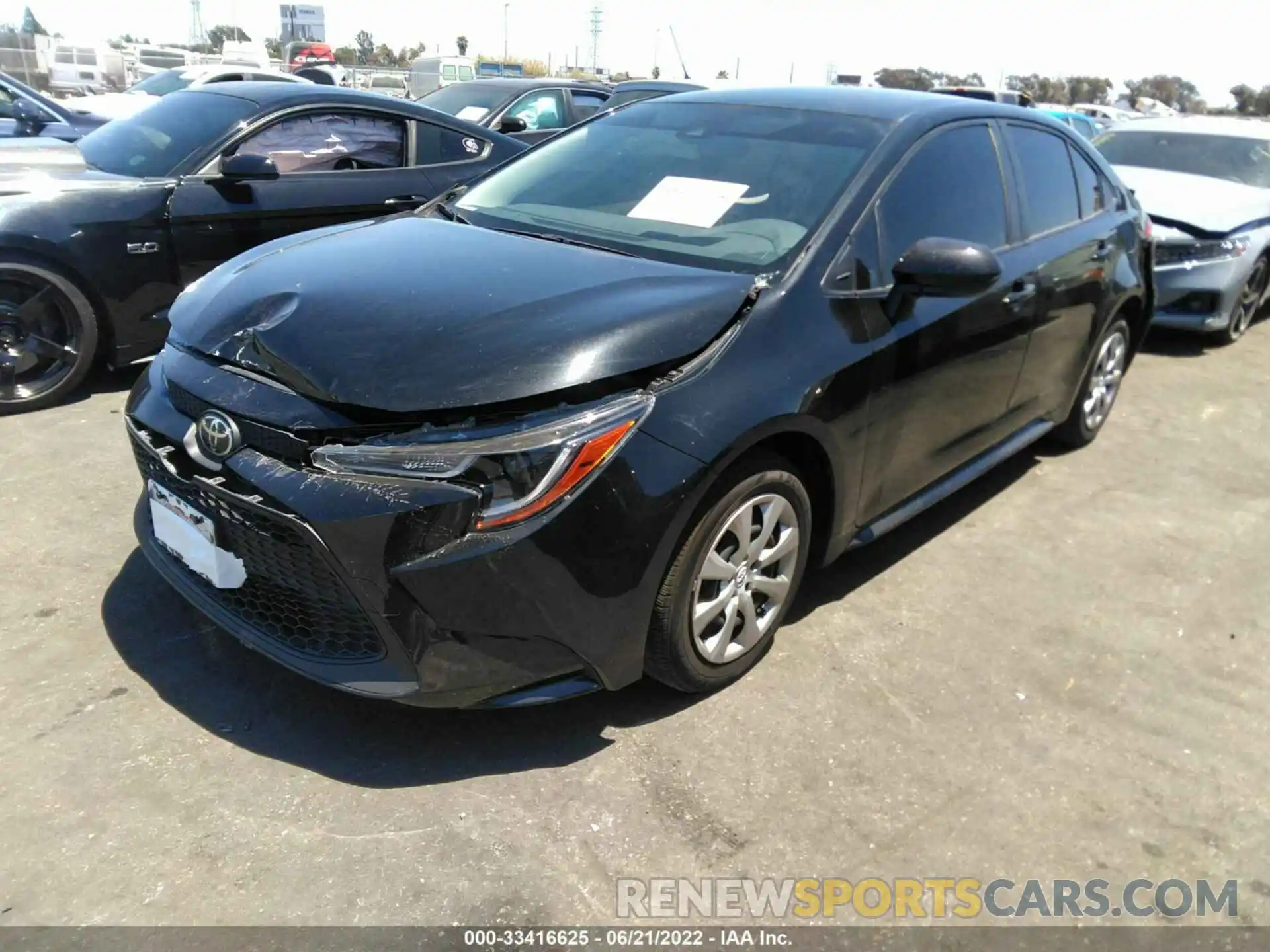 2 Photograph of a damaged car JTDEPMAE0MJ163413 TOYOTA COROLLA 2021