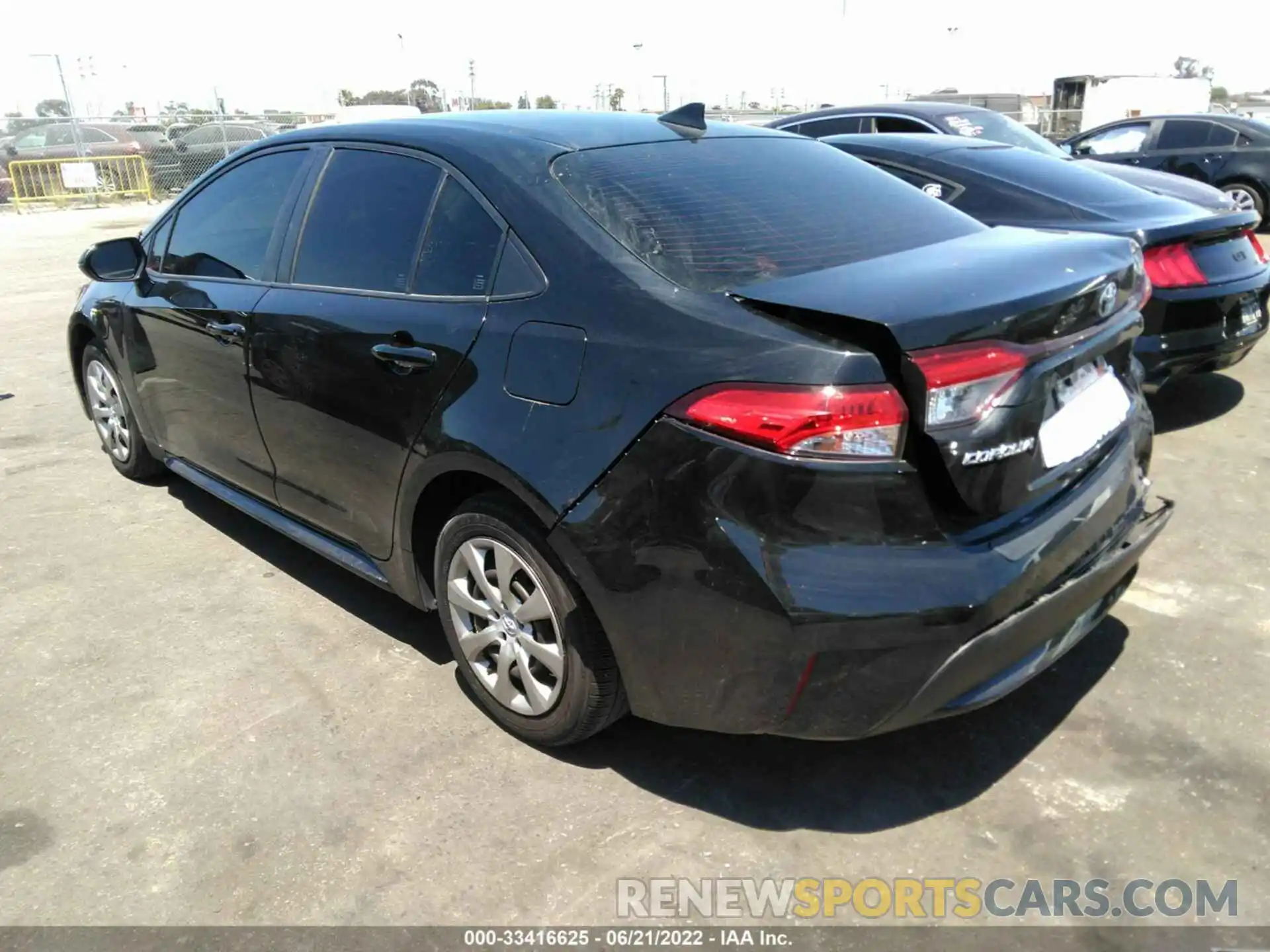 3 Photograph of a damaged car JTDEPMAE0MJ163413 TOYOTA COROLLA 2021